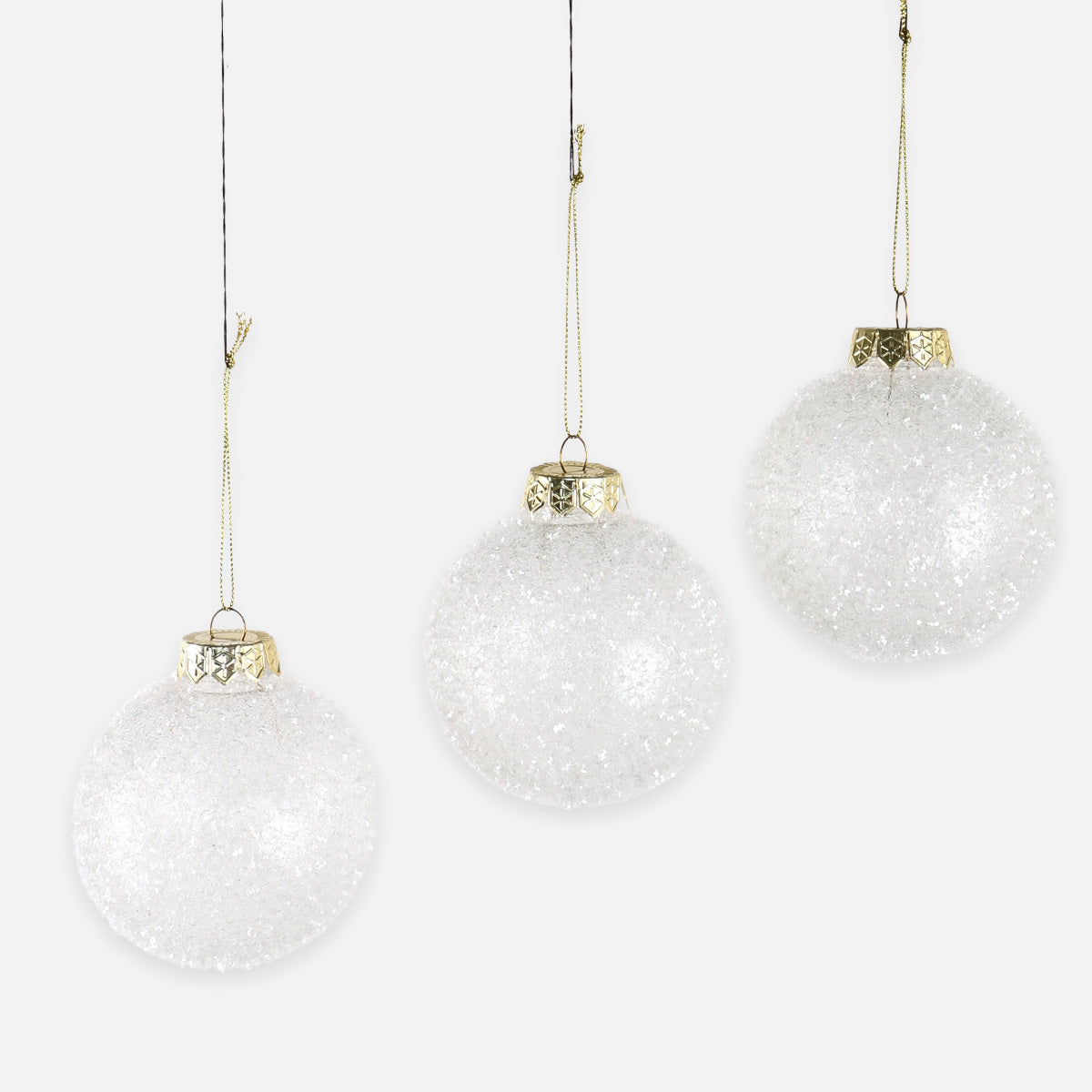 SM Home Christmas Ball with Pattern (Clear) - 8cm