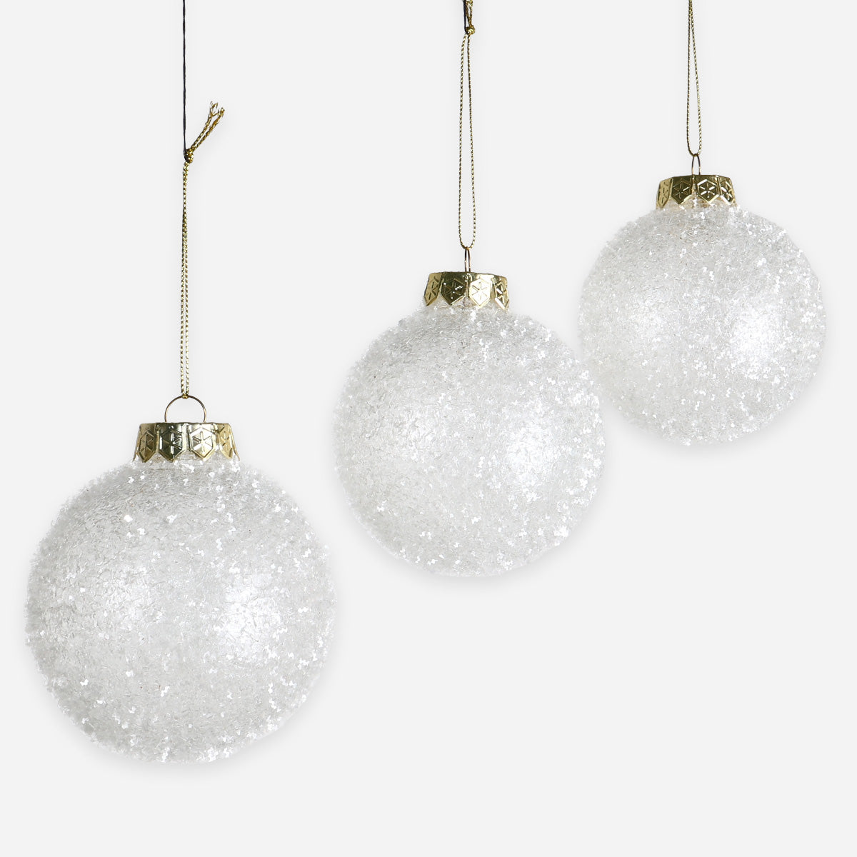 SM Home Christmas Ball with Pattern (Clear) - 8cm