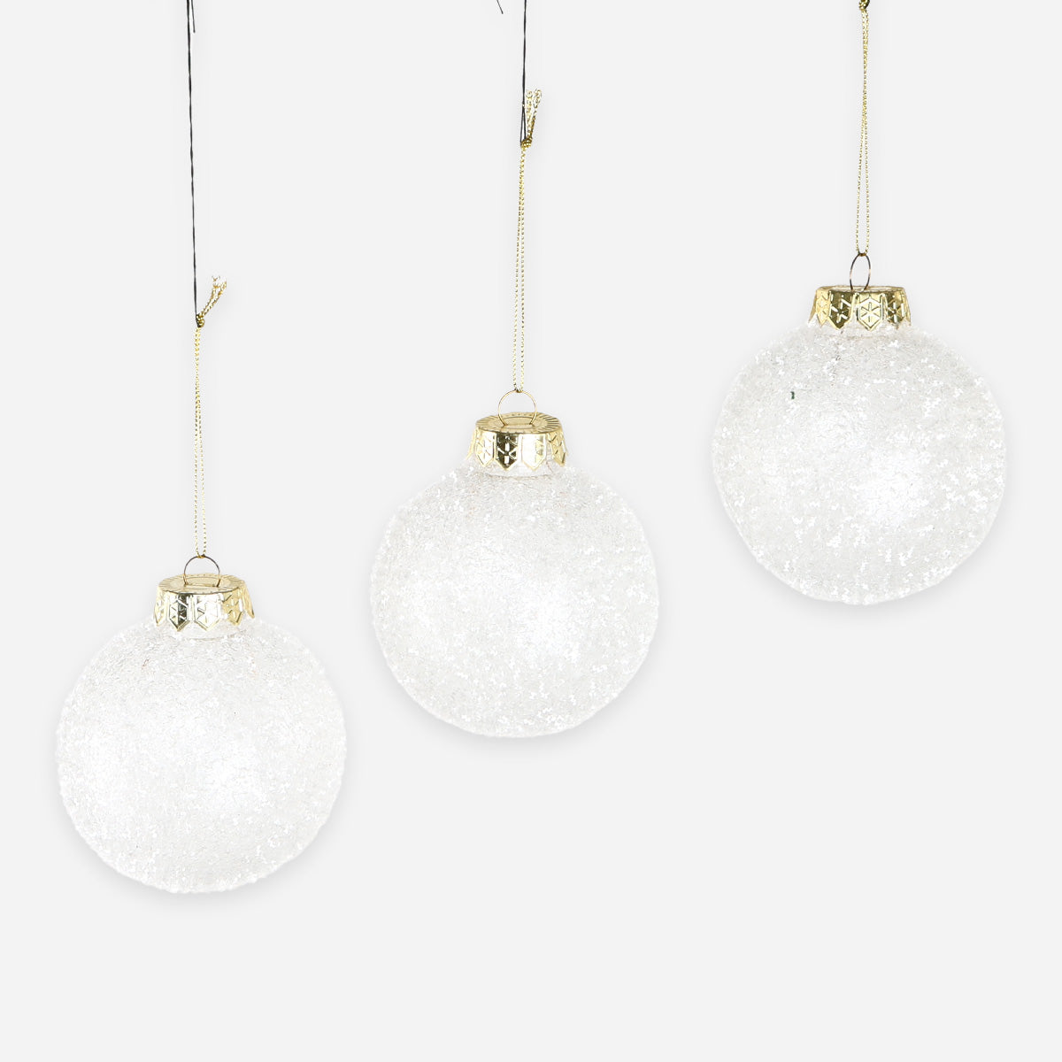 SM Home Christmas Ball with Pattern (Clear) - 8cm