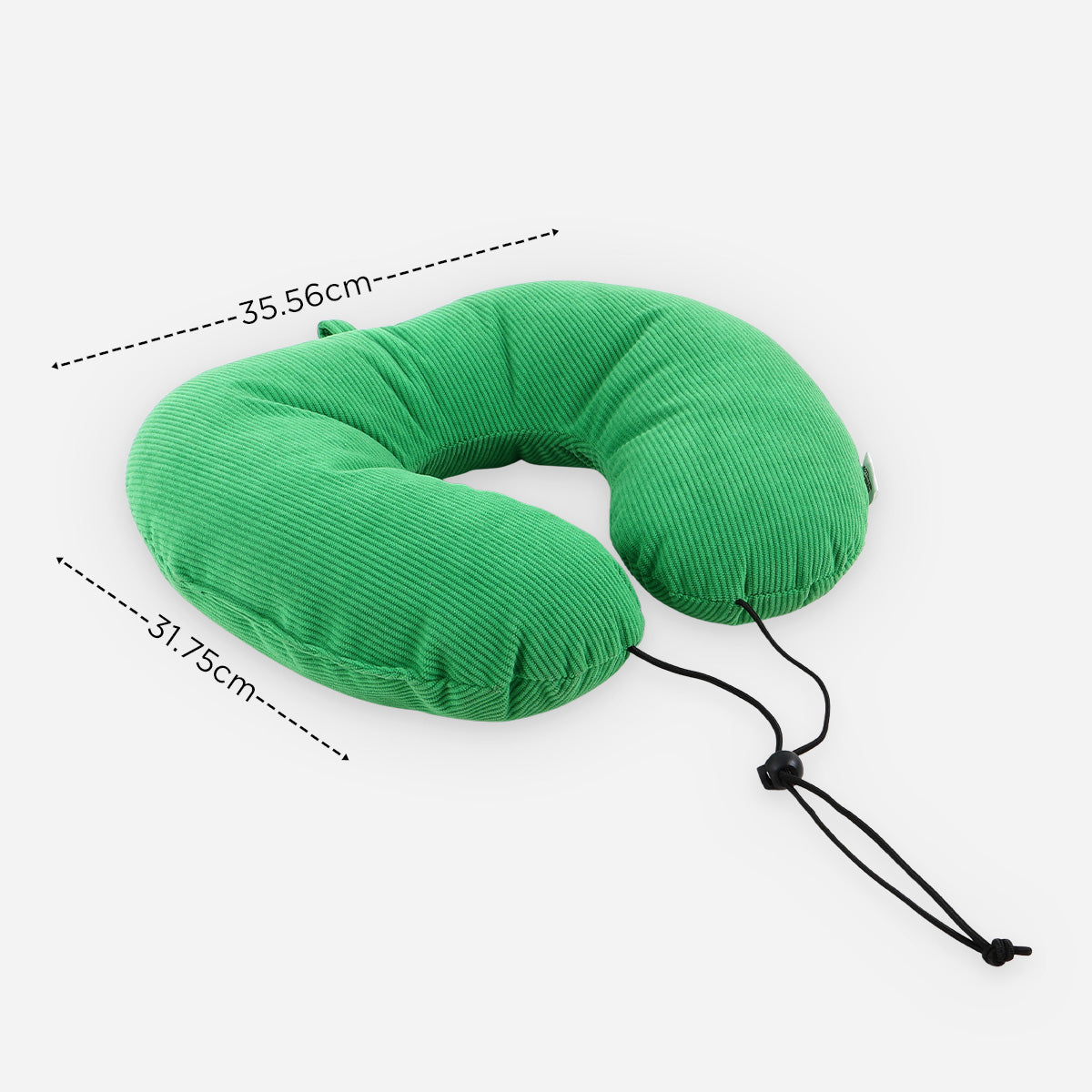 SM Home Christmas Corduroy Neck Pillow - Green