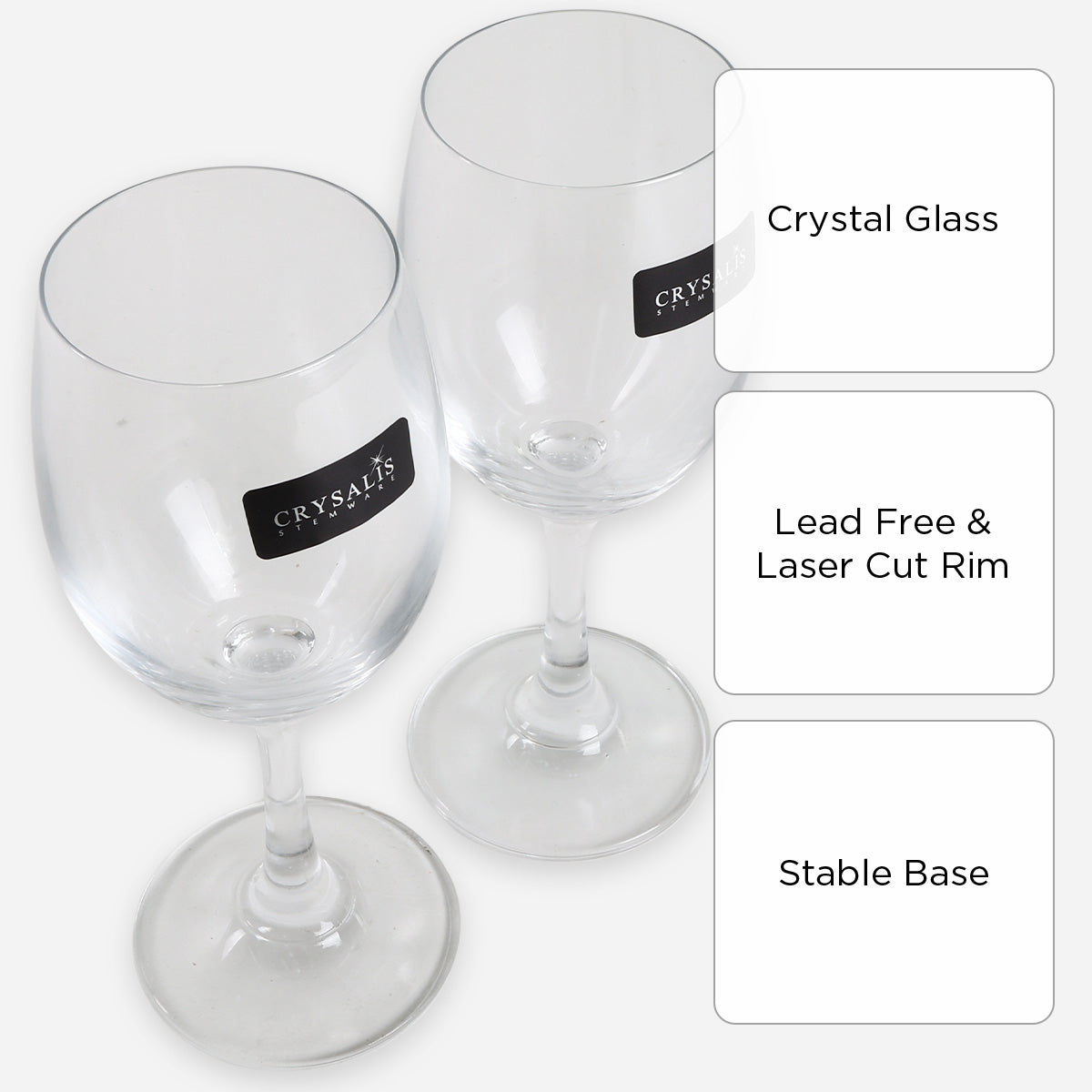Crysalis Set of 2 White Wine Glass - 210ml