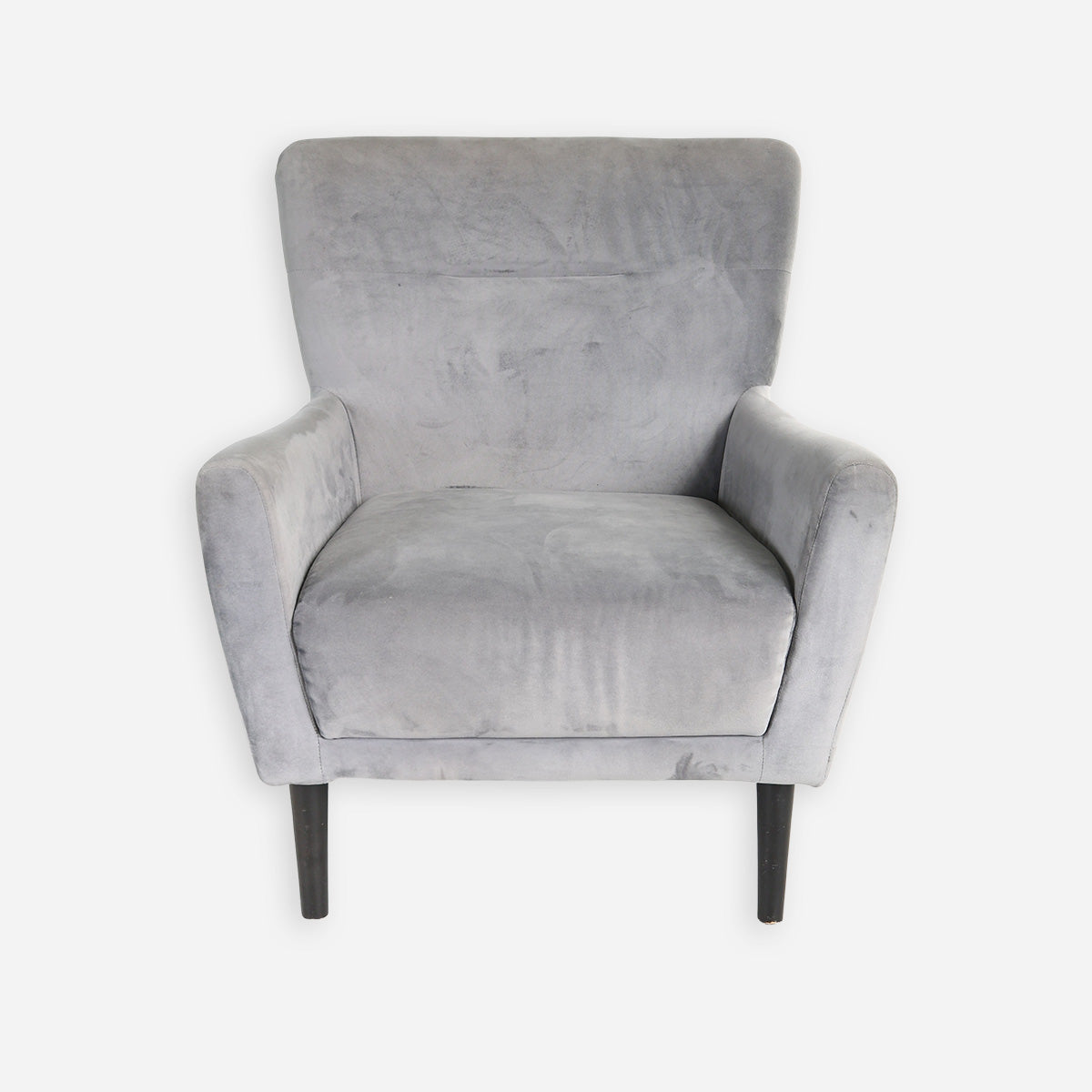 Coach Accent Chair - Gray Velvet