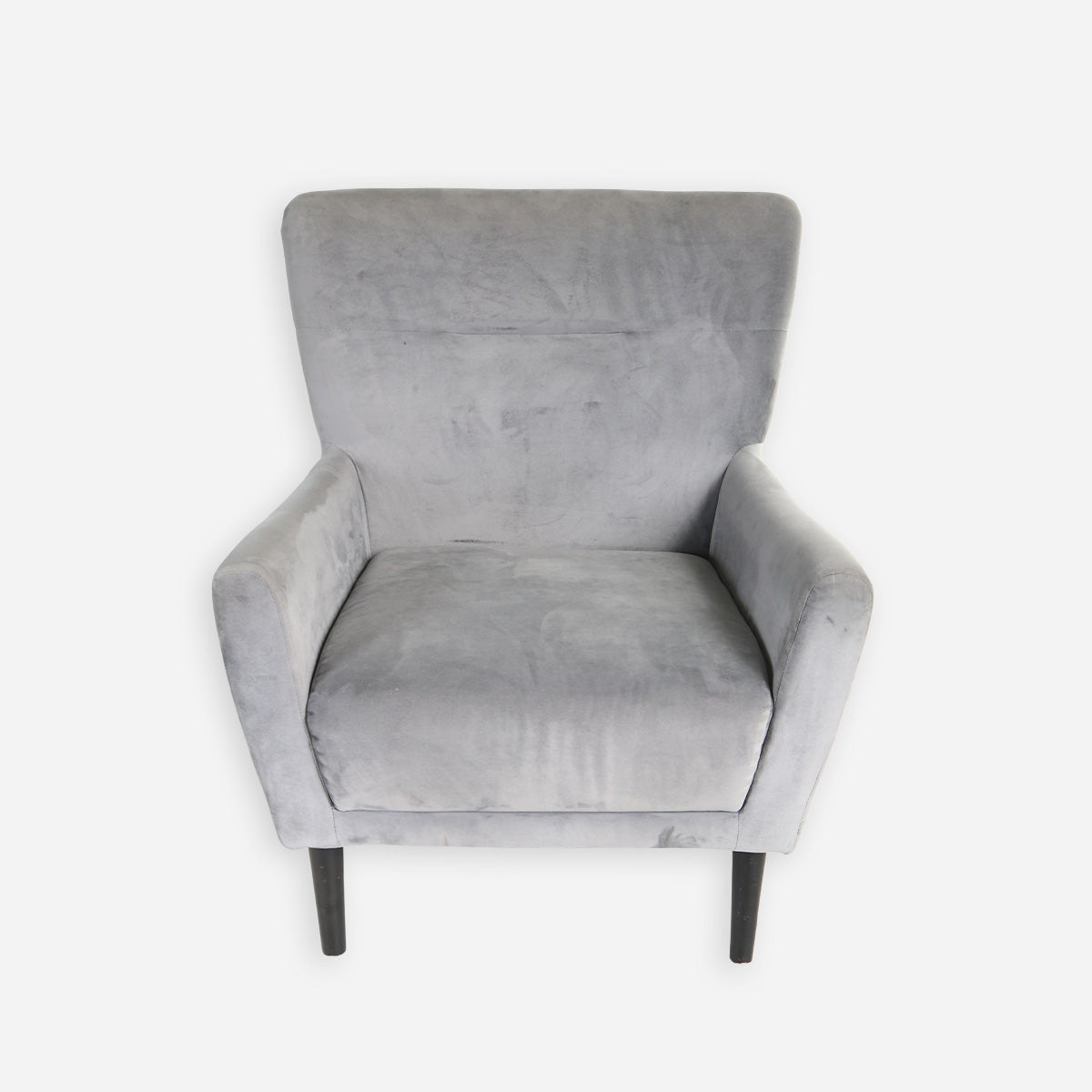 Coach Accent Chair - Gray Velvet