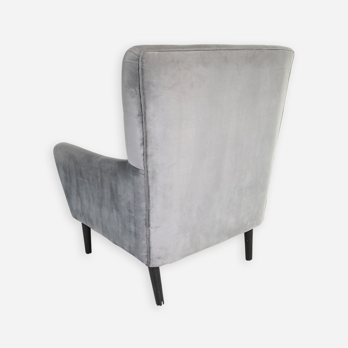 Coach Accent Chair - Gray Velvet
