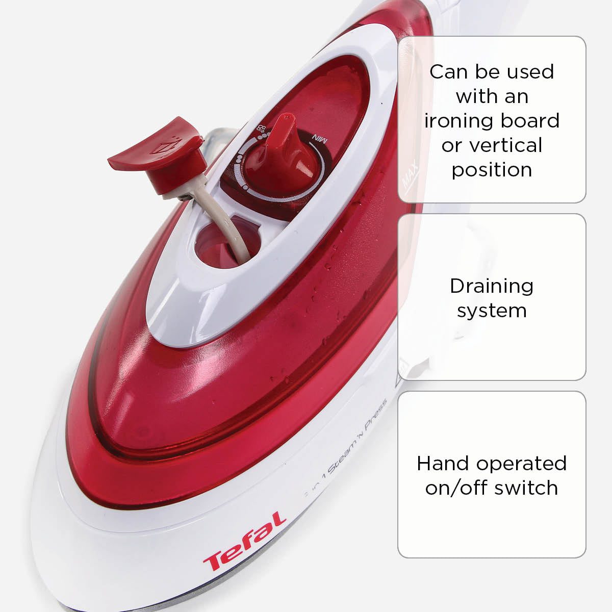 Tefal Steam N Press Handheld Garment Steamer DV8610M1