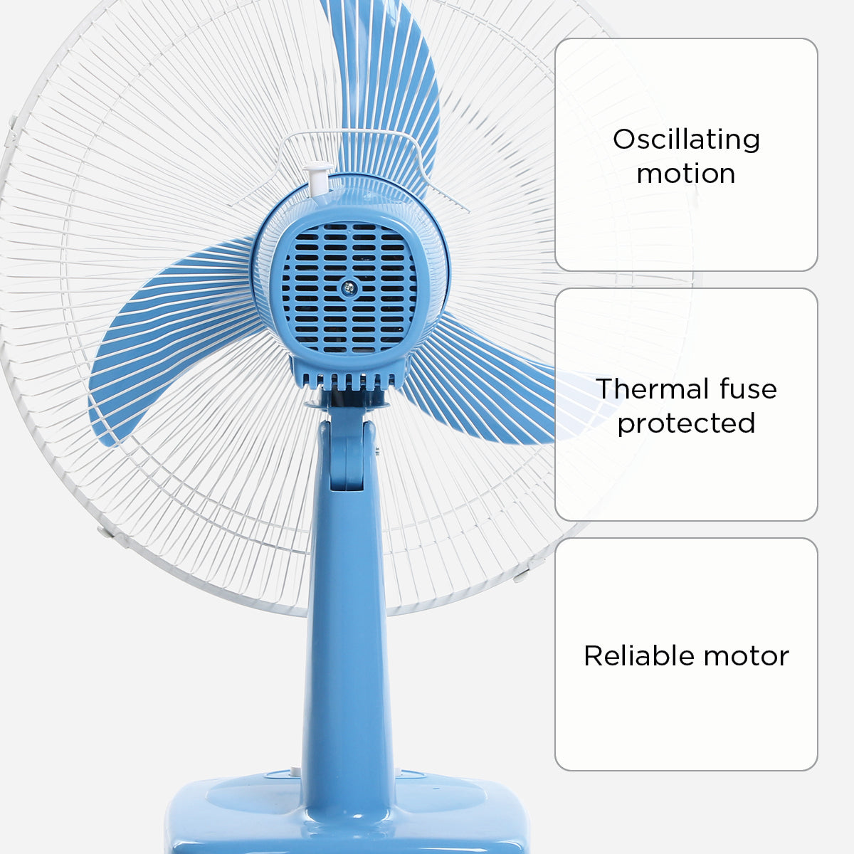 Dowell Banana Blade Desk Fan 612b (Blue) - 16inch