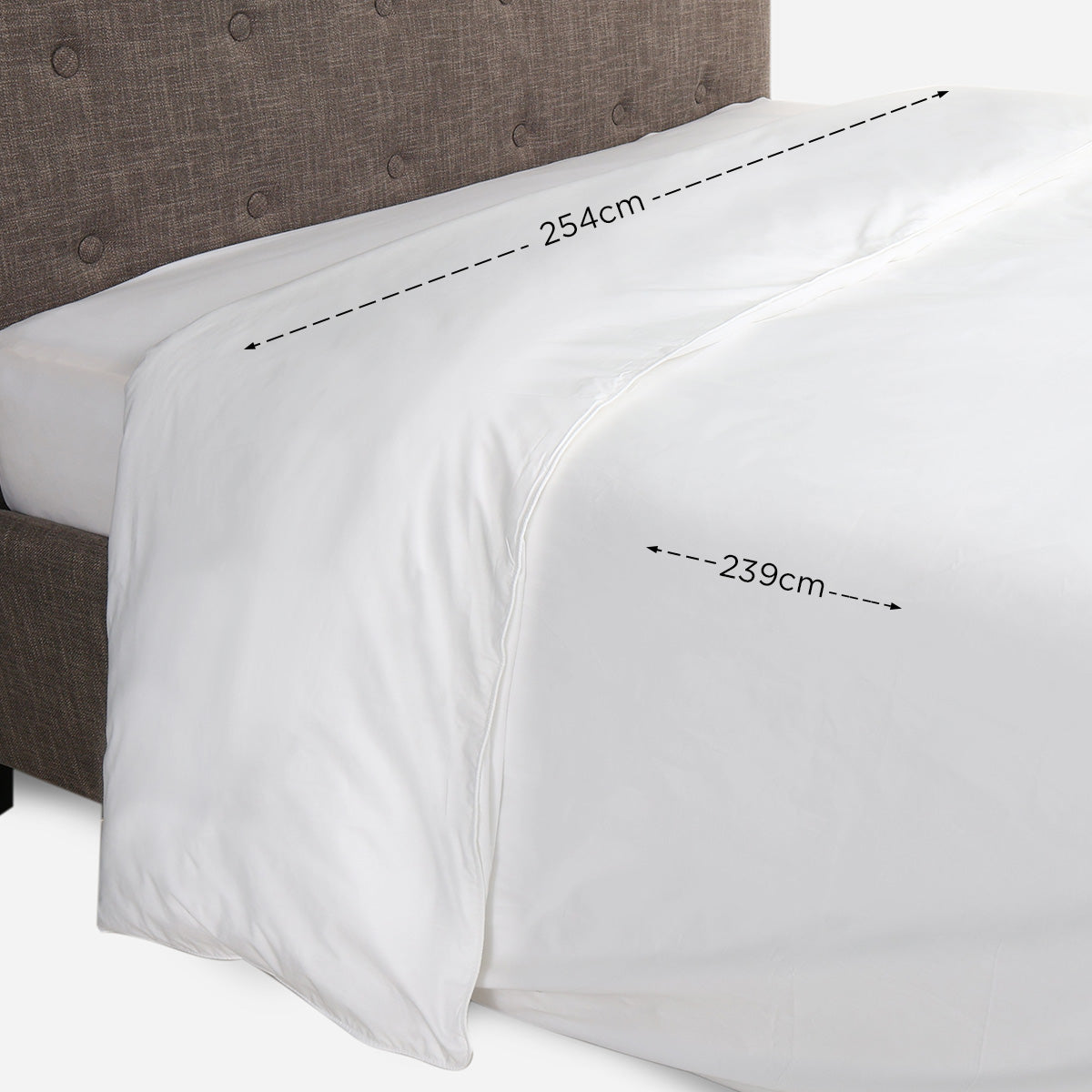 Ultima Linen Color Collection Duvet Cover (Pristine White) - King