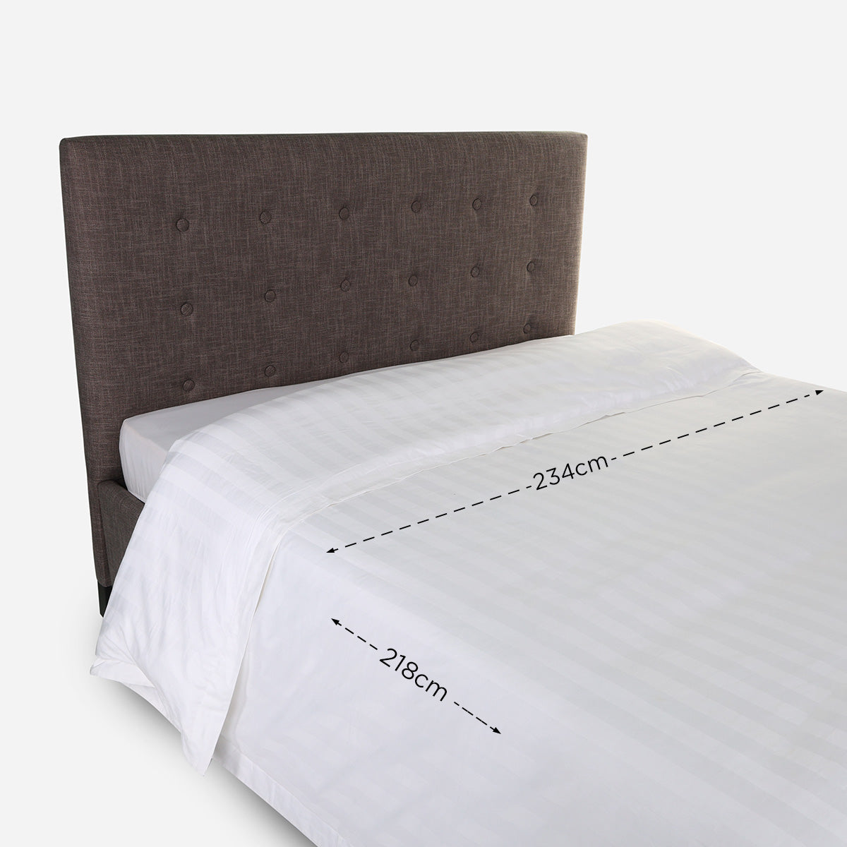 Ultima Linen Suite Collection Jacquard Duvet Cover (White) - Queen