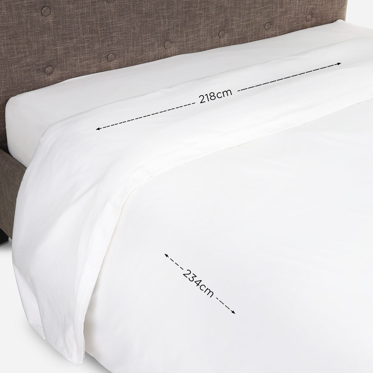 Ultima Linen Green Living Bamboo Duvet (White) - 86x92in