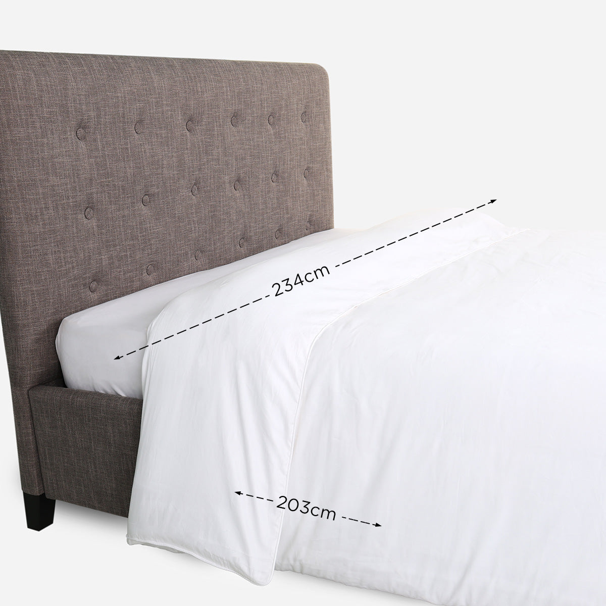 Ultima Linen Pearl Duvet Cover (White) - Full