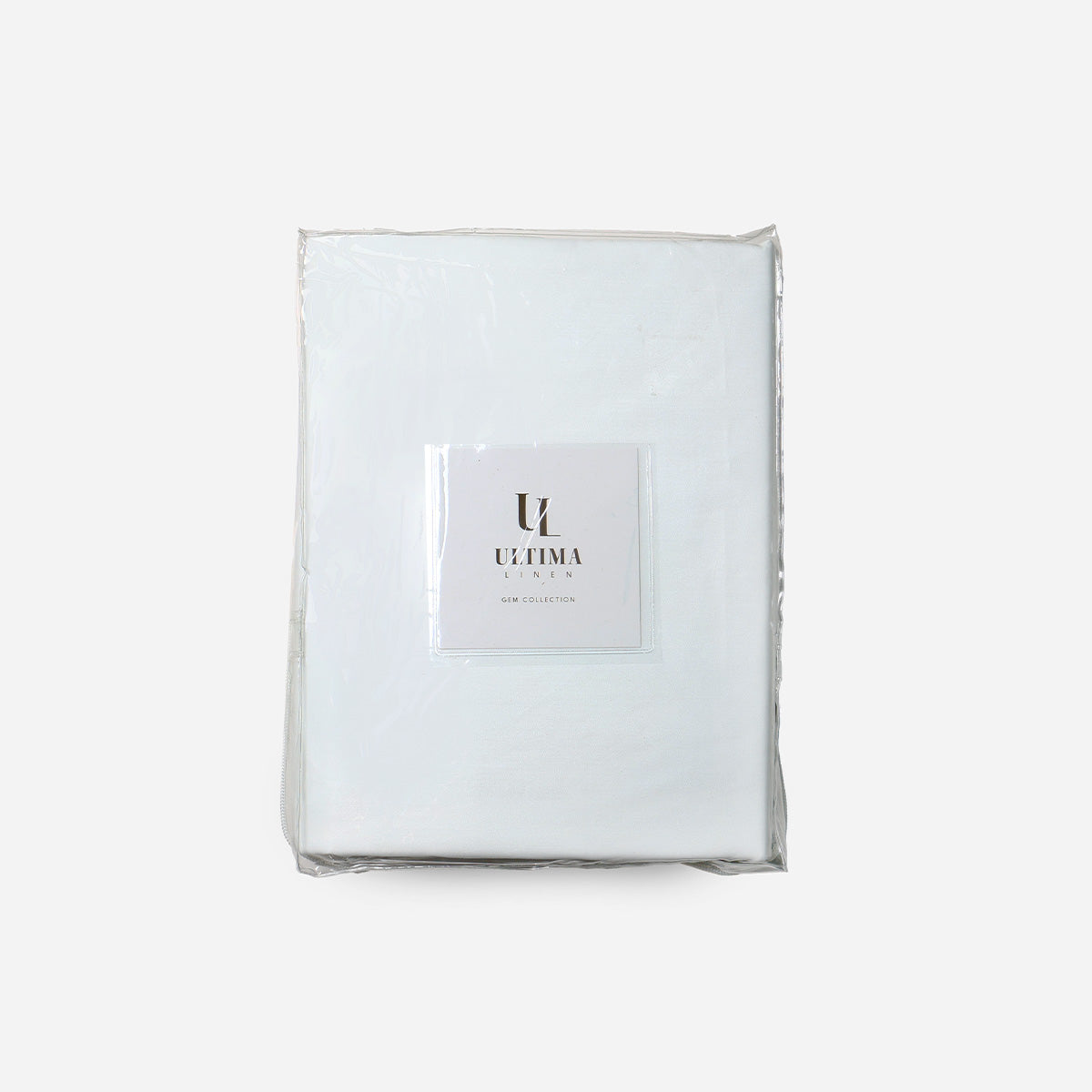 Ultima Linen Pearl Duvet Cover (White) - Queen