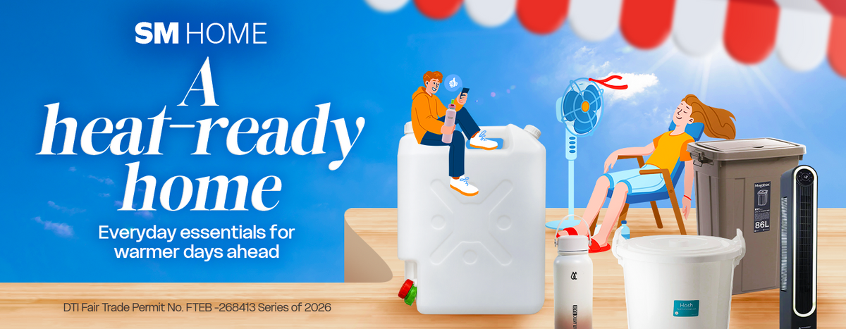 Heat-ready home campaign featuring cooling, water storage, food storage and power-efficient essentials