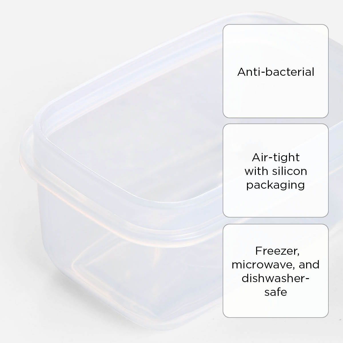 Biokips Rectangular Food Keeper- 180ml