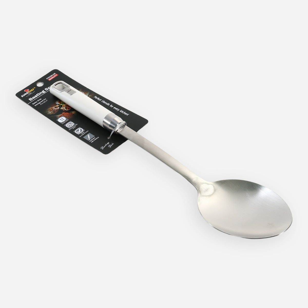 Eurochef Stainless Steel Basting Spoon - White