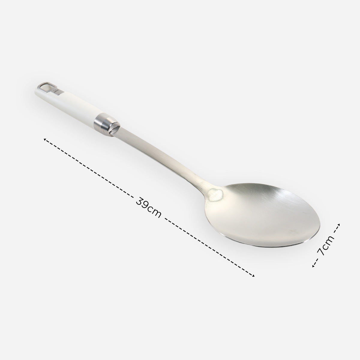 Eurochef Stainless Steel Basting Spoon - White