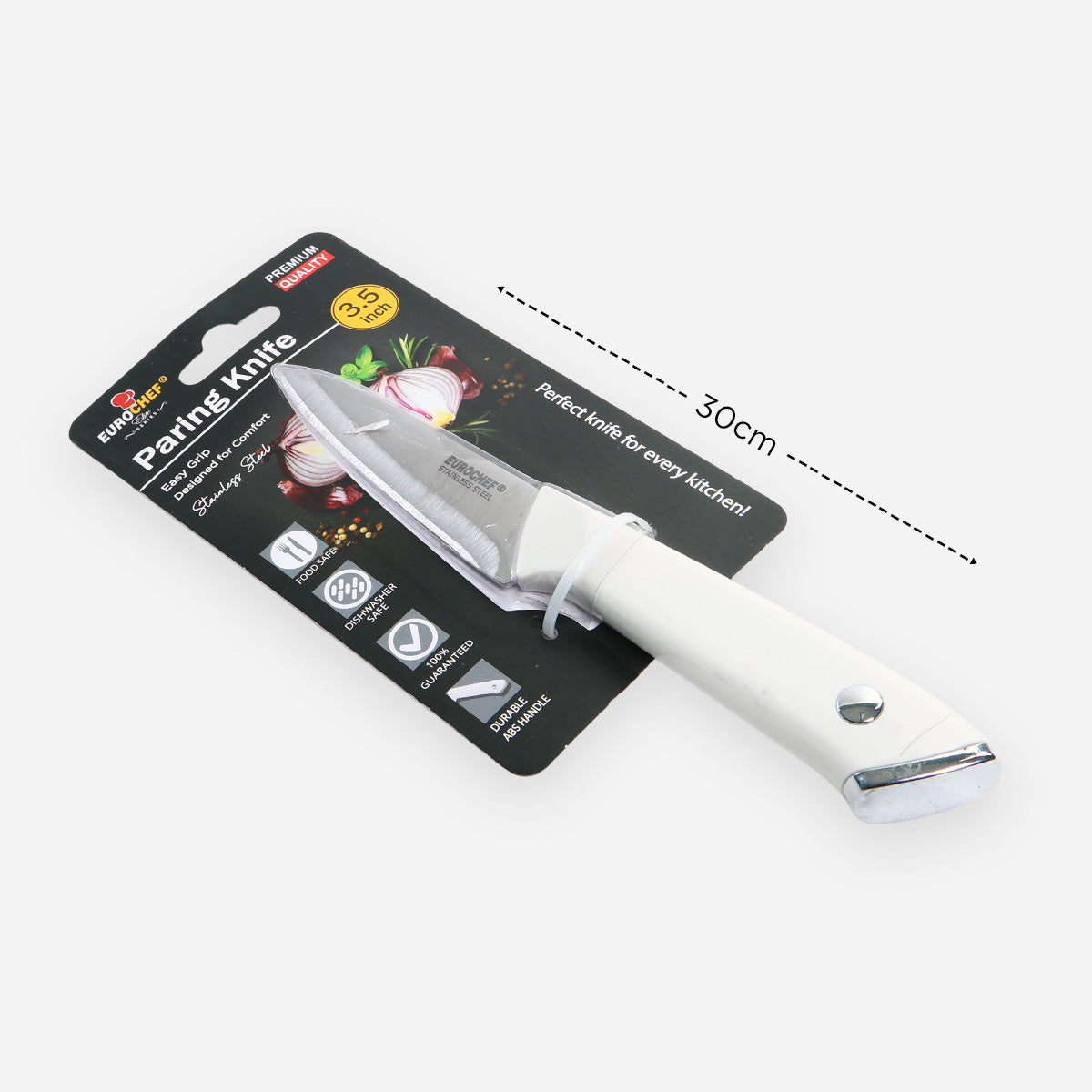 Eurochef Stainless Steel Paring Knife - White