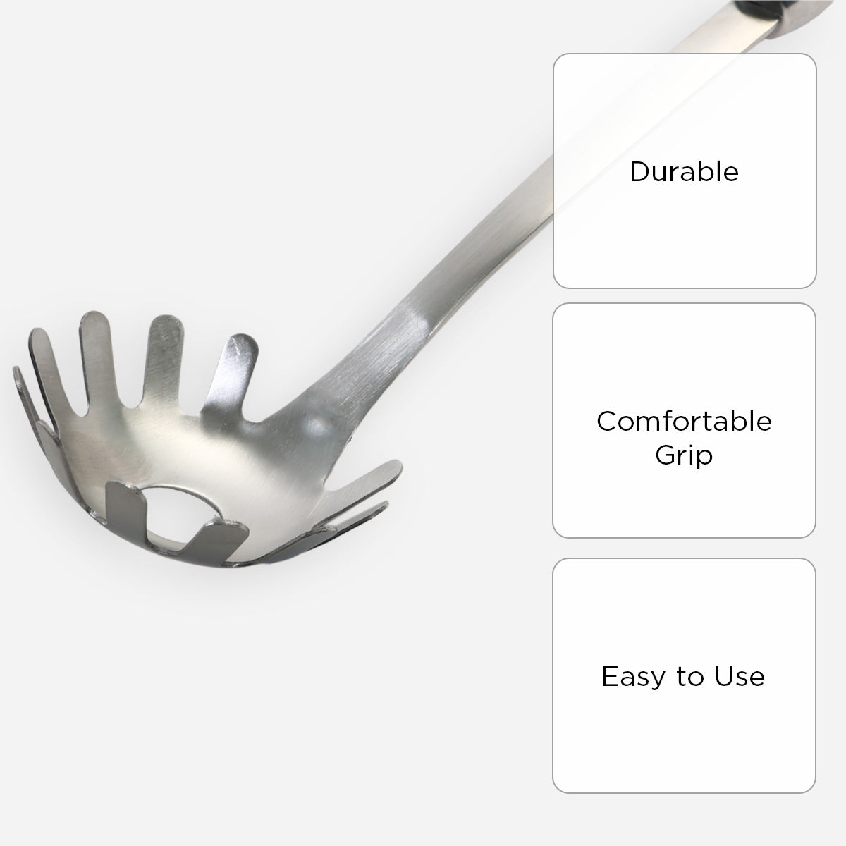 Eurochef Stainless Steel Pasta Server - White