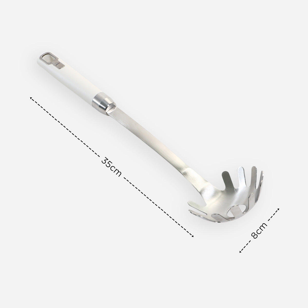 Eurochef Stainless Steel Pasta Server - White