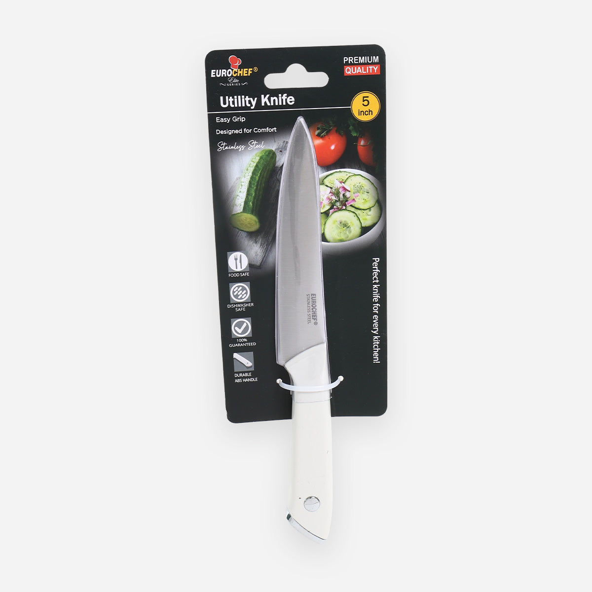 Eurochef Stainless Steel Utility Knife - White