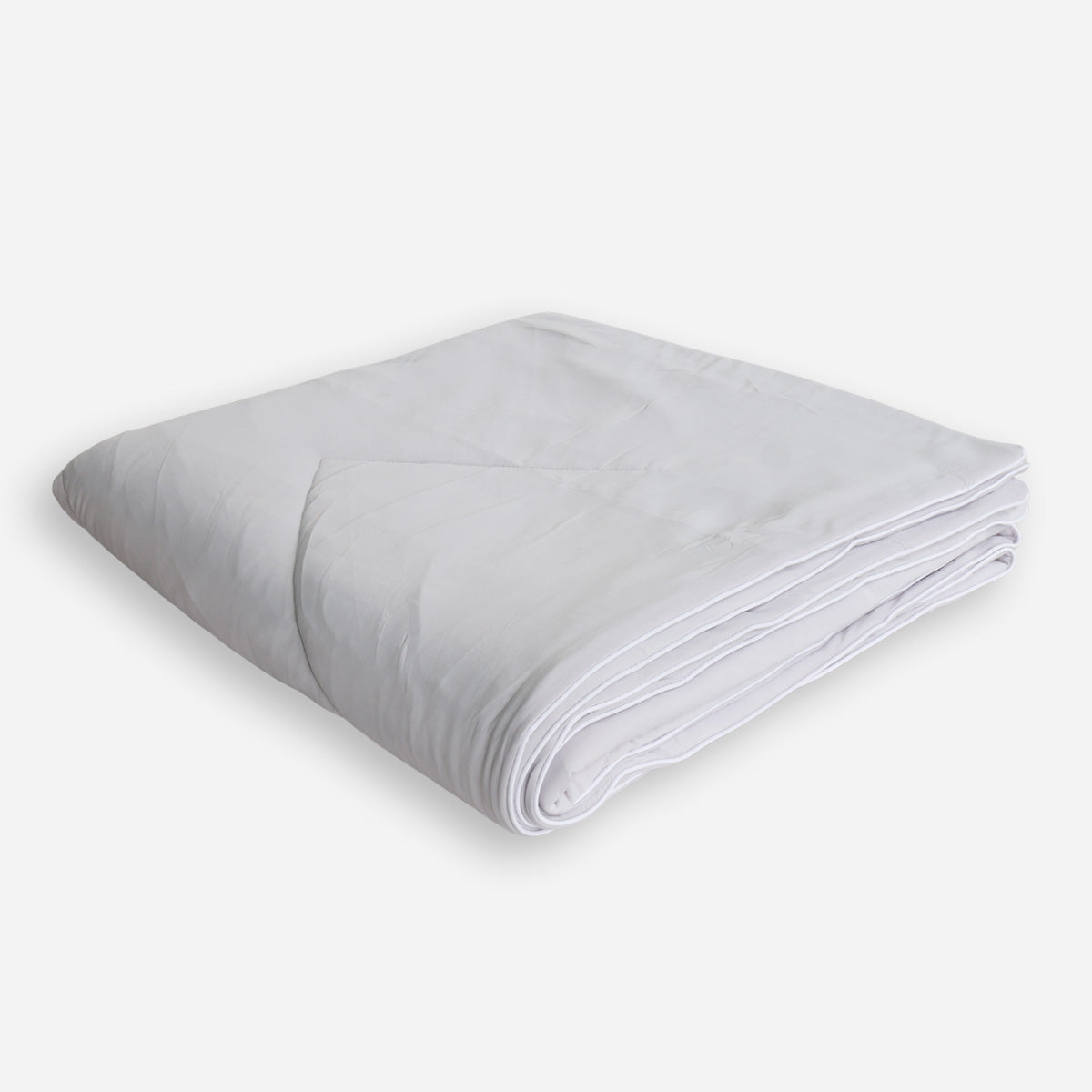 Family Home Cooling Quilt Blanket (Northern Droplet Light Gray) - Queen