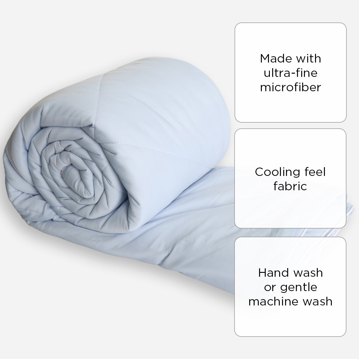 Family Home Cooling Quilt Blanket (Caribbean Light Green) - Twin