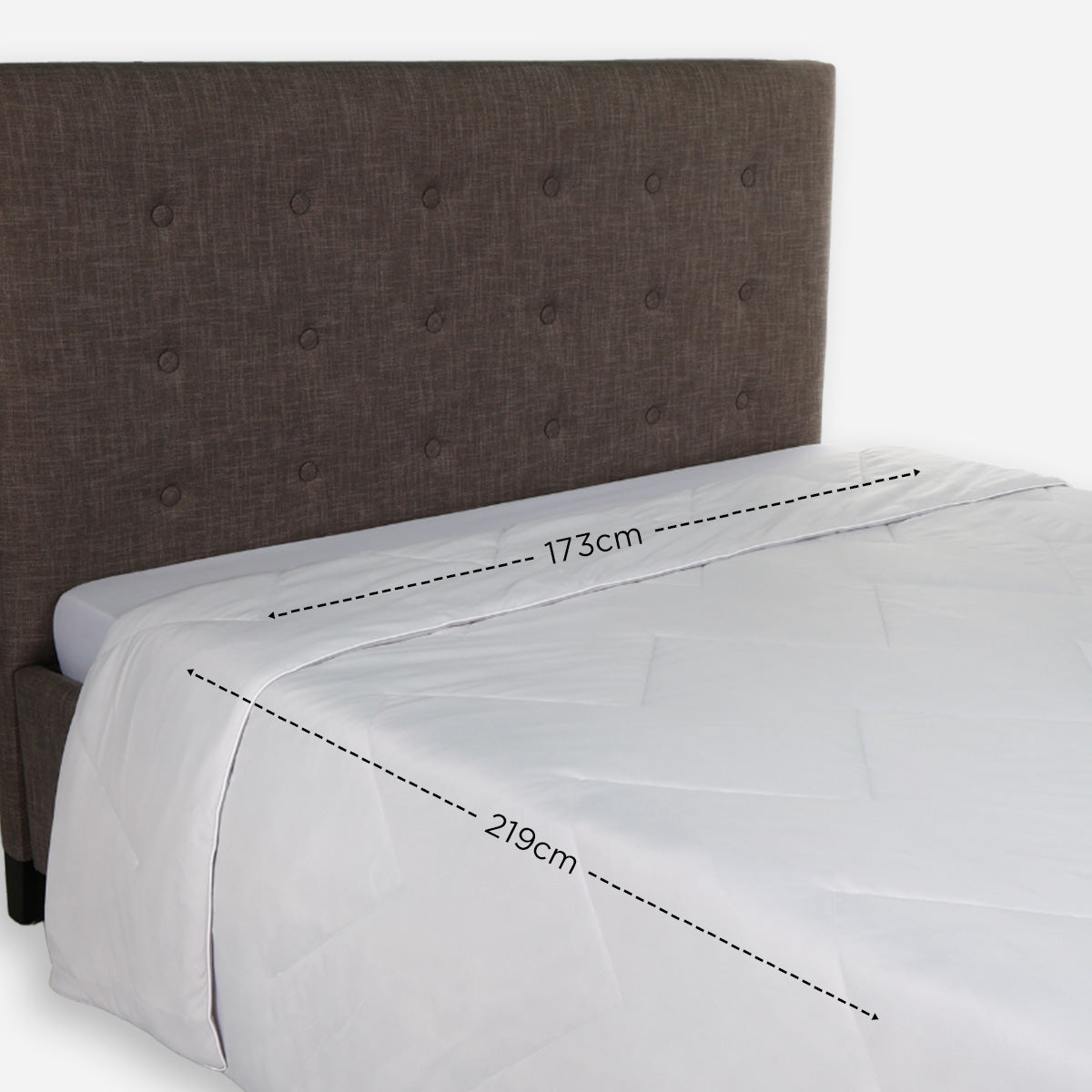 Family Home Cooling Quilt Blanket (Northern Droplet Light Gray) - Twin