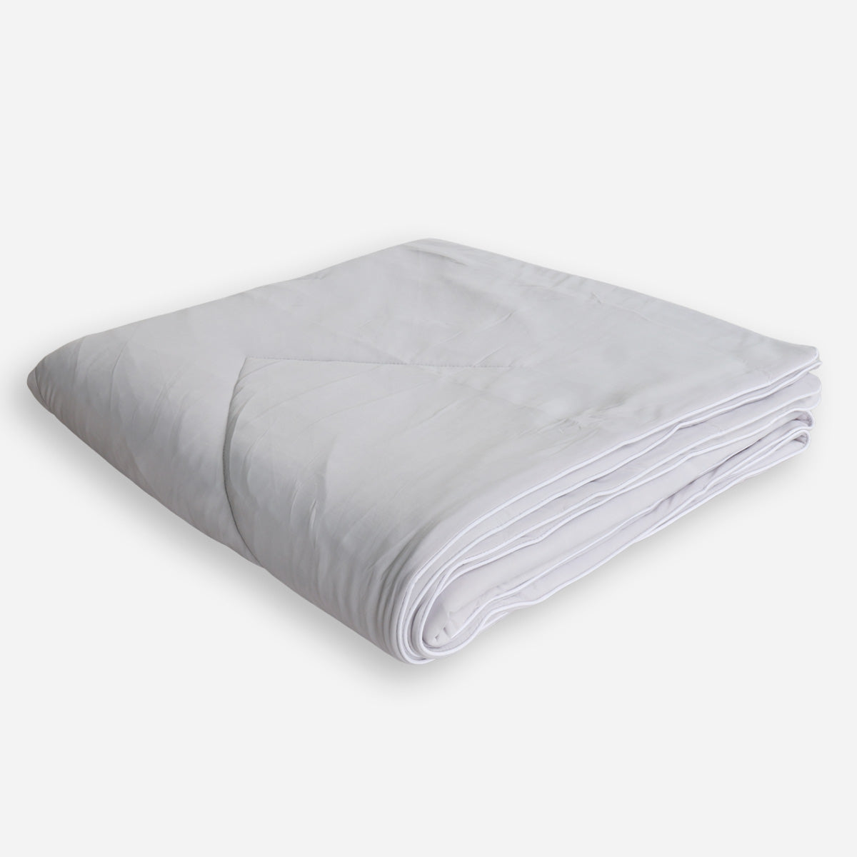 Family Home Cooling Quilt Blanket (Northern Droplet Light Gray) - Twin