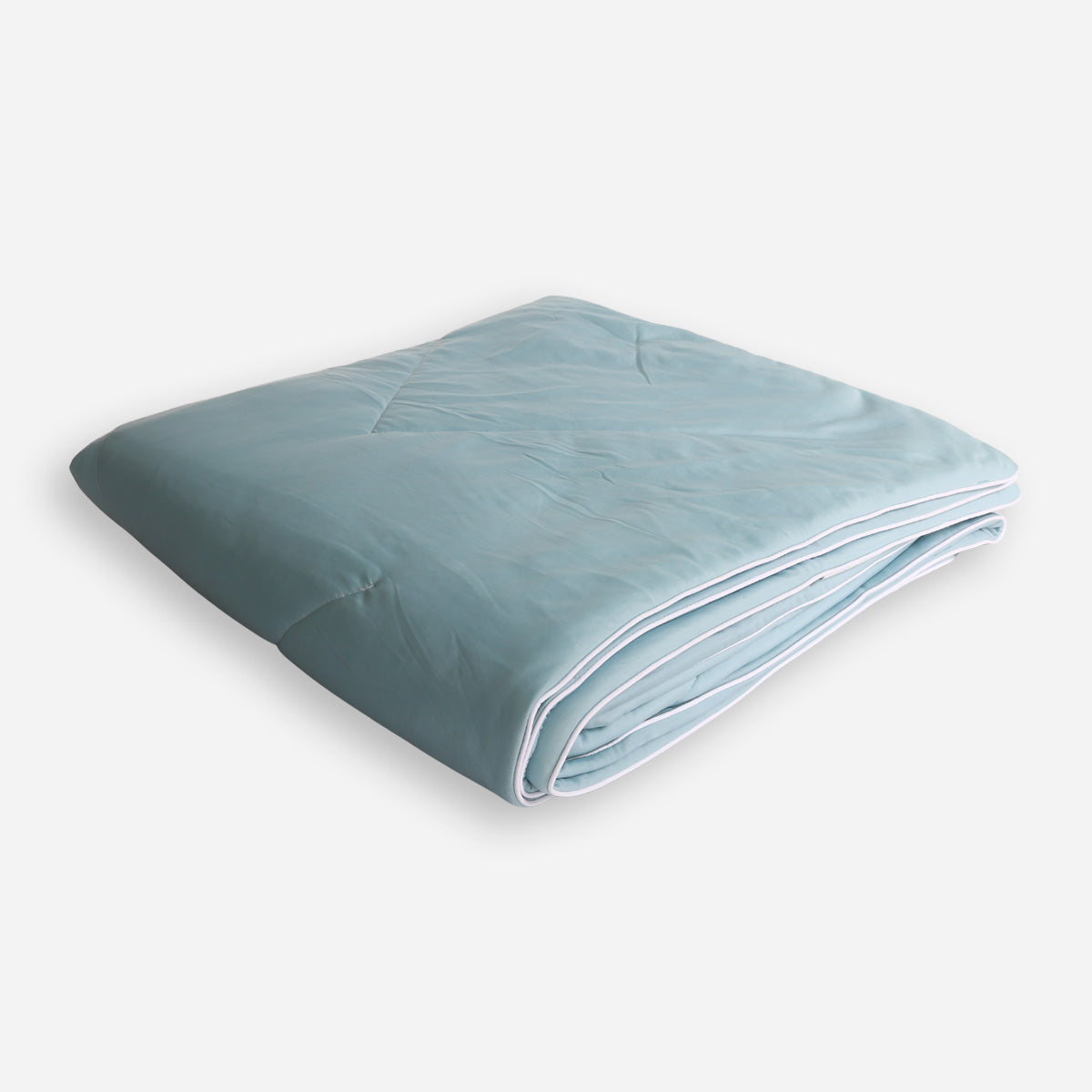 Family Home Cooling Quilt Blanket (Cerulean Light Blue) - Full