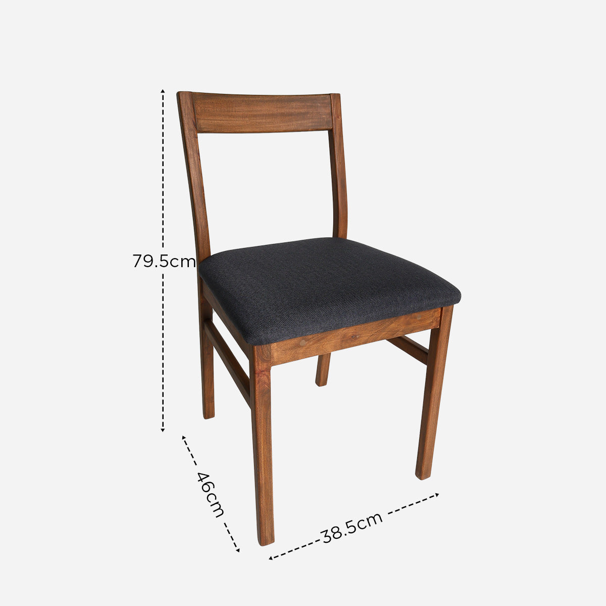Fend Dining Chair - Walnut and Graphite
