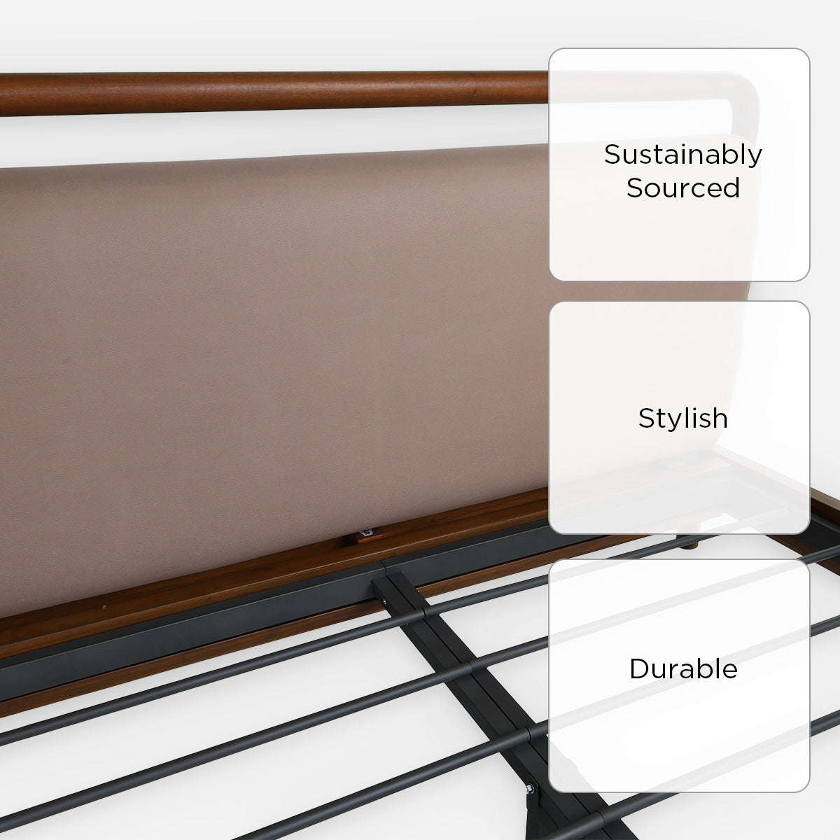 Flaunt Wooden Bed - 60x75in