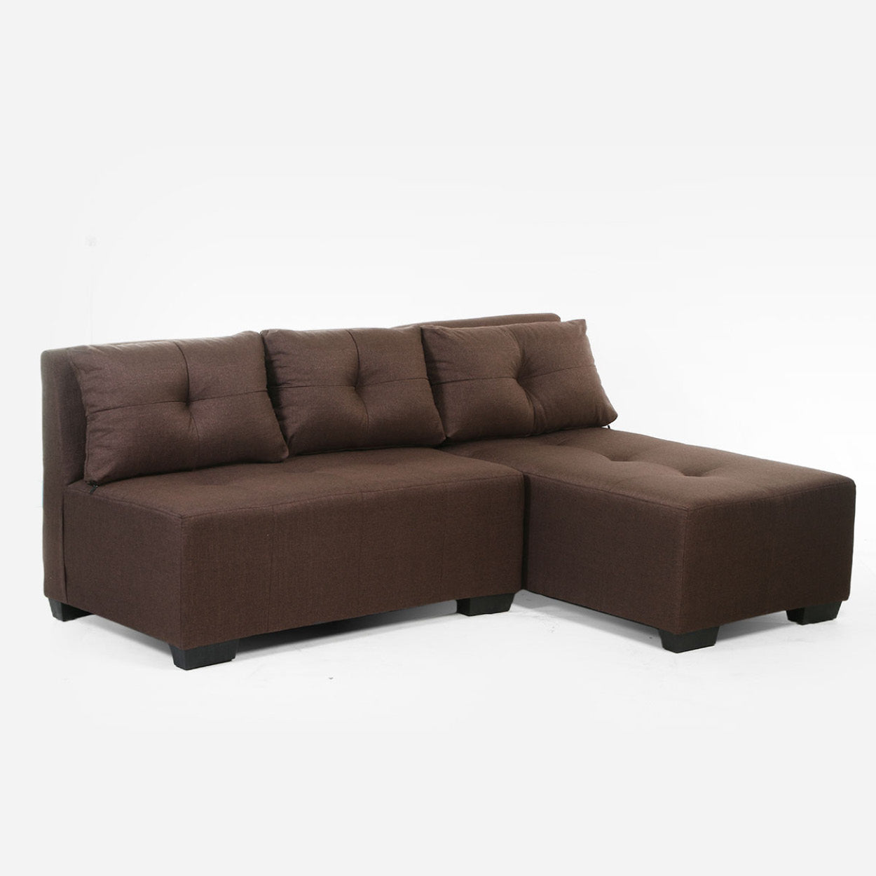 SM Home Unice Sectional Set - Dark Brown