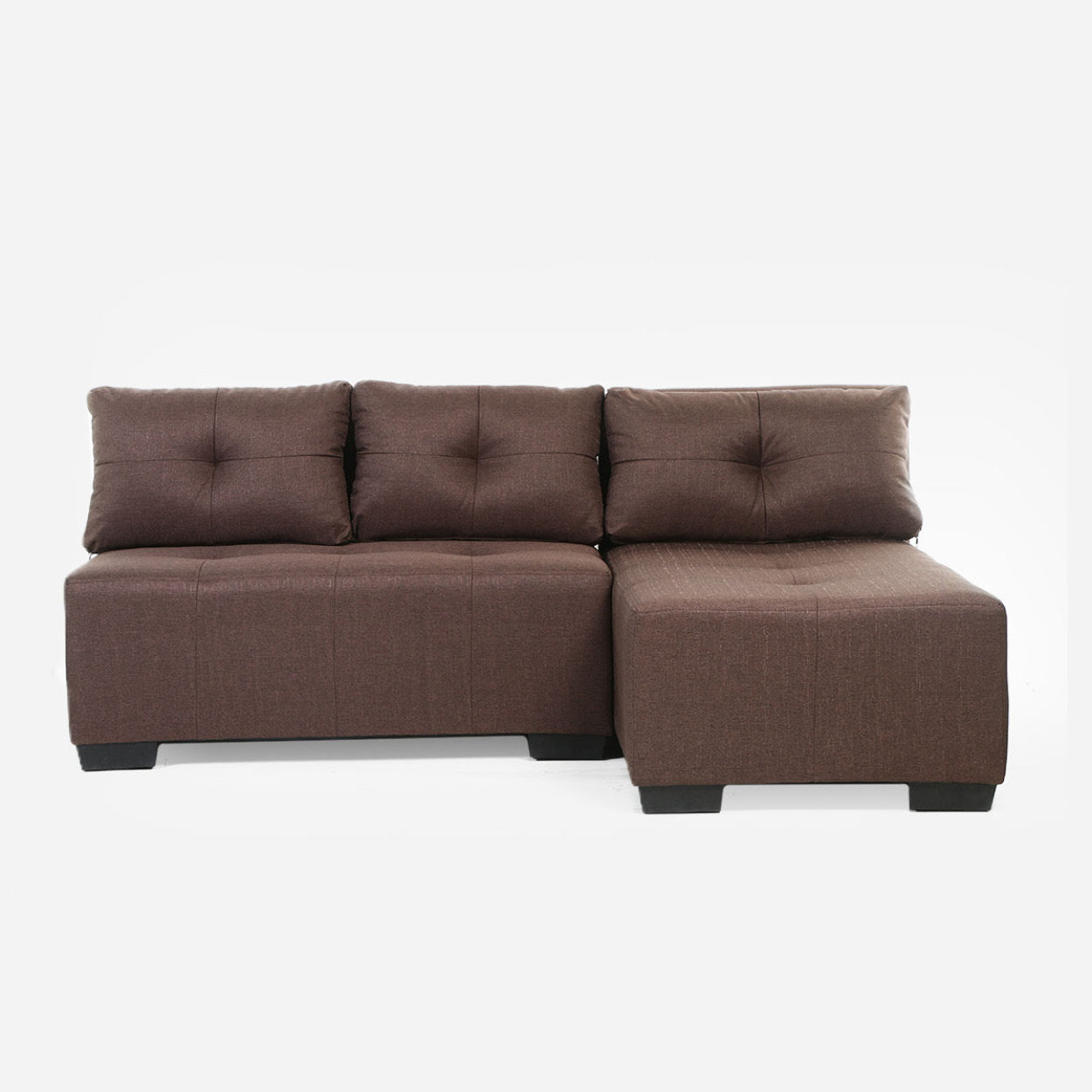 SM Home Unice Sectional Set - Dark Brown