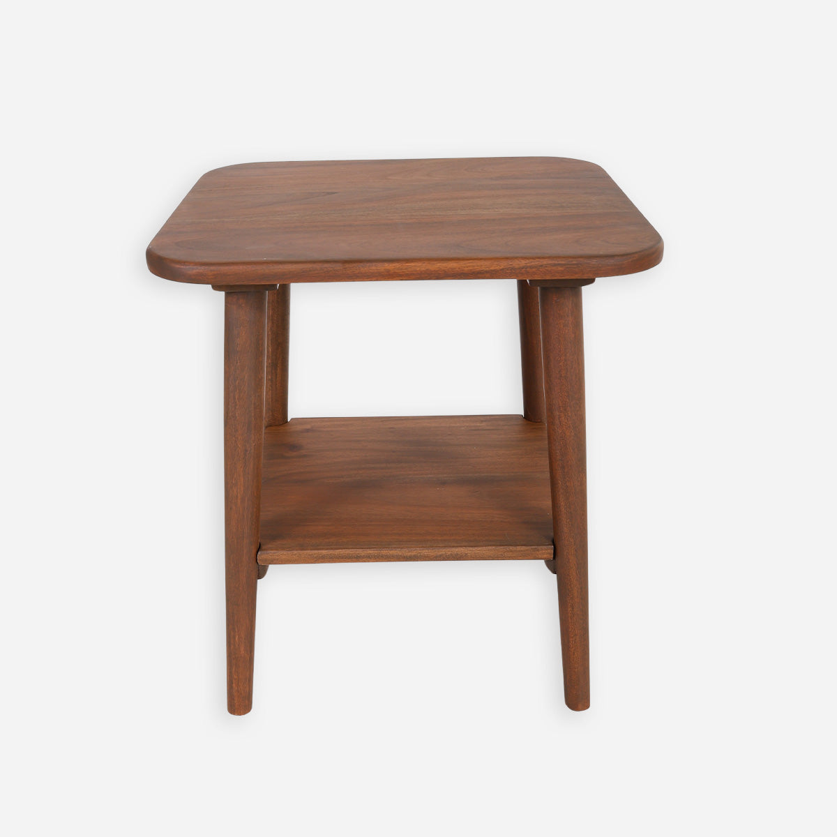 Factual Wooden Side Table - Walnut