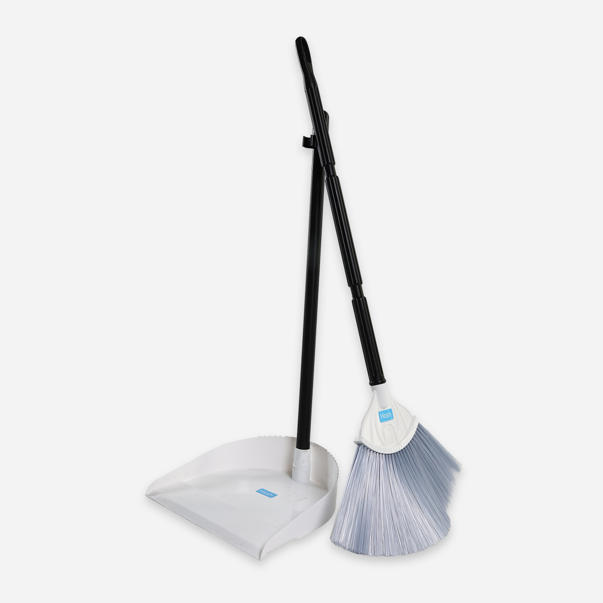 Hosh Broom and Dust Pan Set - White