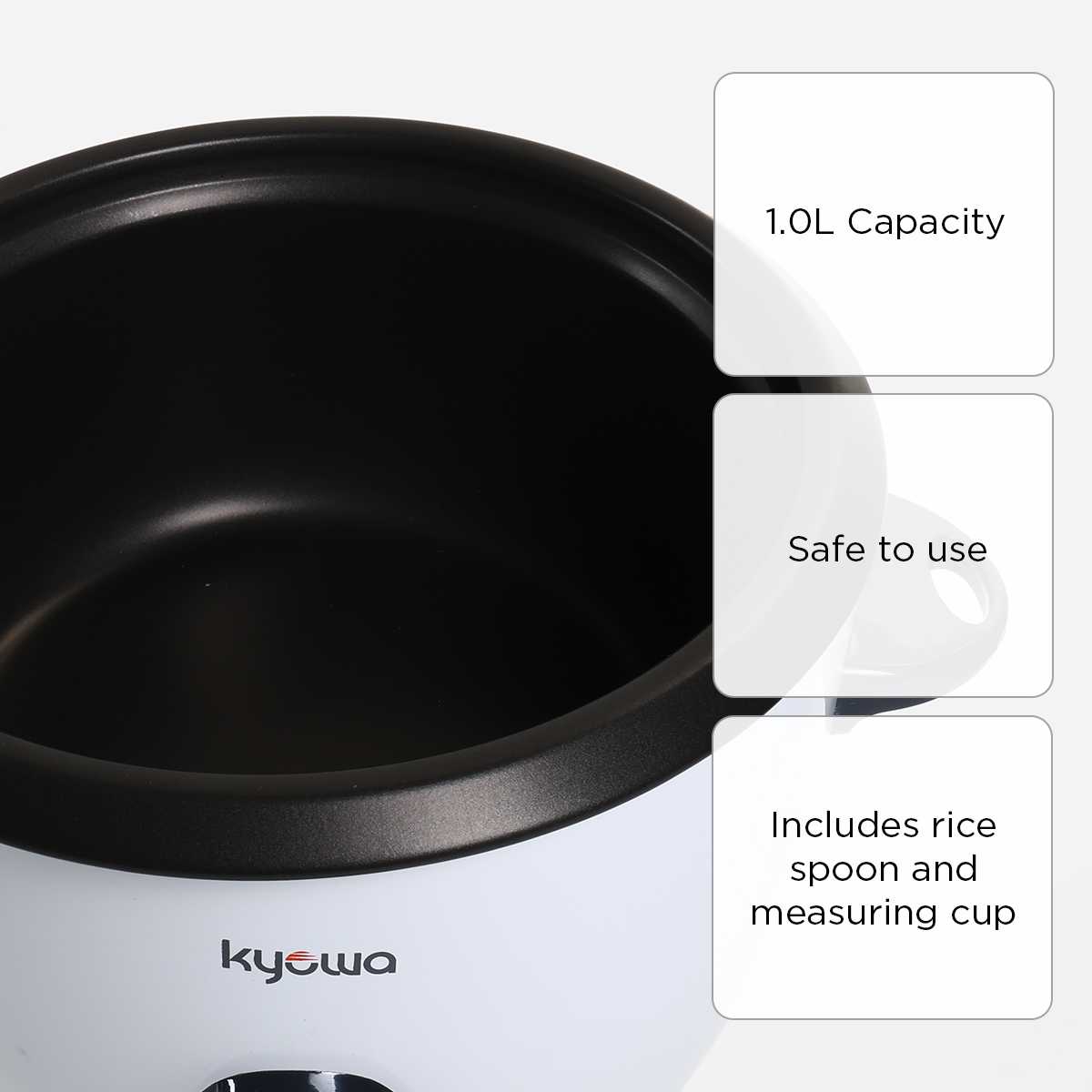 Kyowa Rice Cooker KW 2036 (White) - 1L