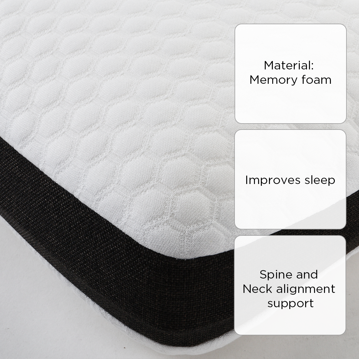 Hosh Orthopedic Memory Foam Pillow - 60x40cm