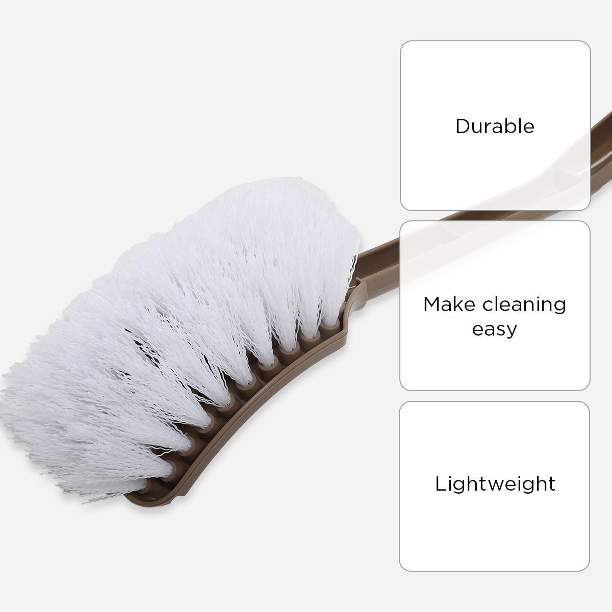 Hosh Long Handle Brush - Brown
