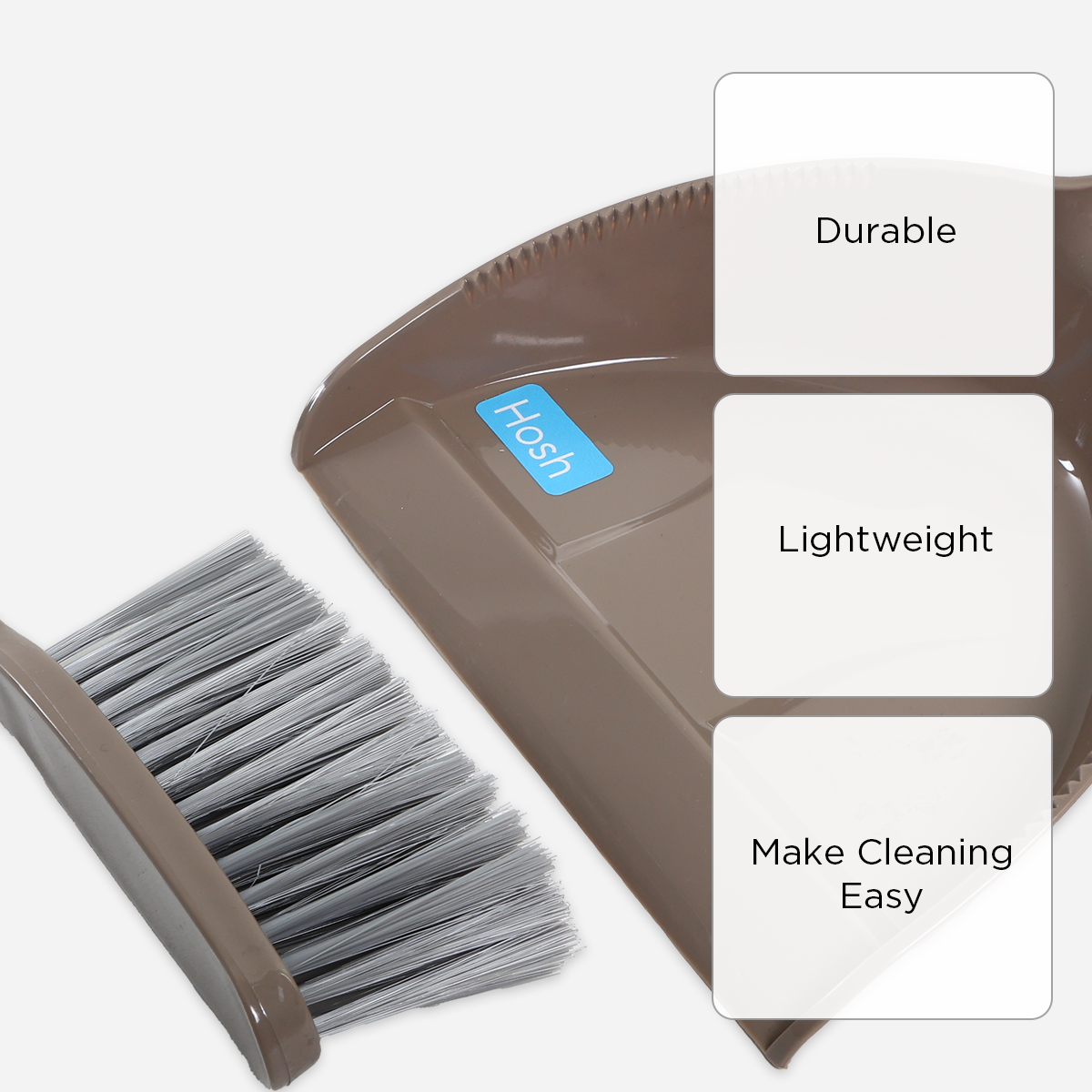Hosh Handy Pan with Brush – Brown