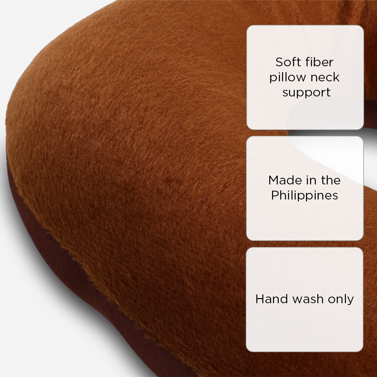 SM Home Microbead Neck Pillow - Dark Brown