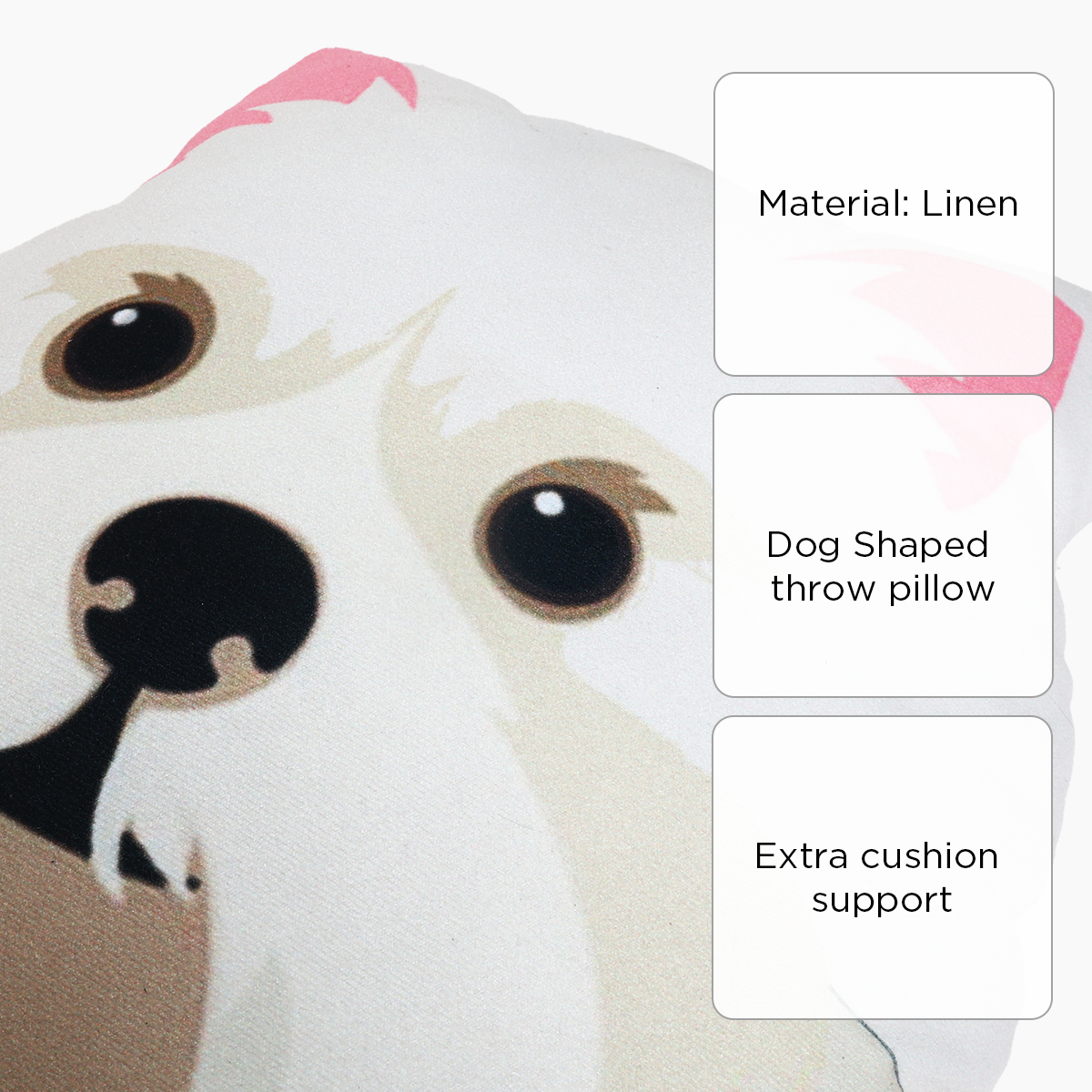 SM Home Jinny Dog Throw Pillow - 15 X 16 inches