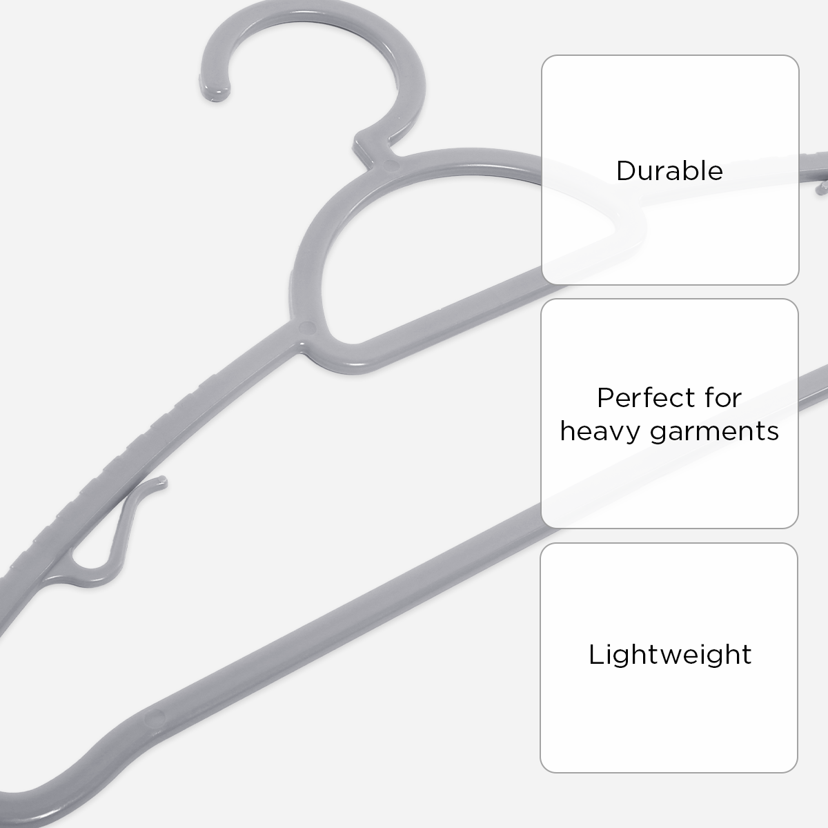 Hosh 5-Piece Slim Hanger - Gray