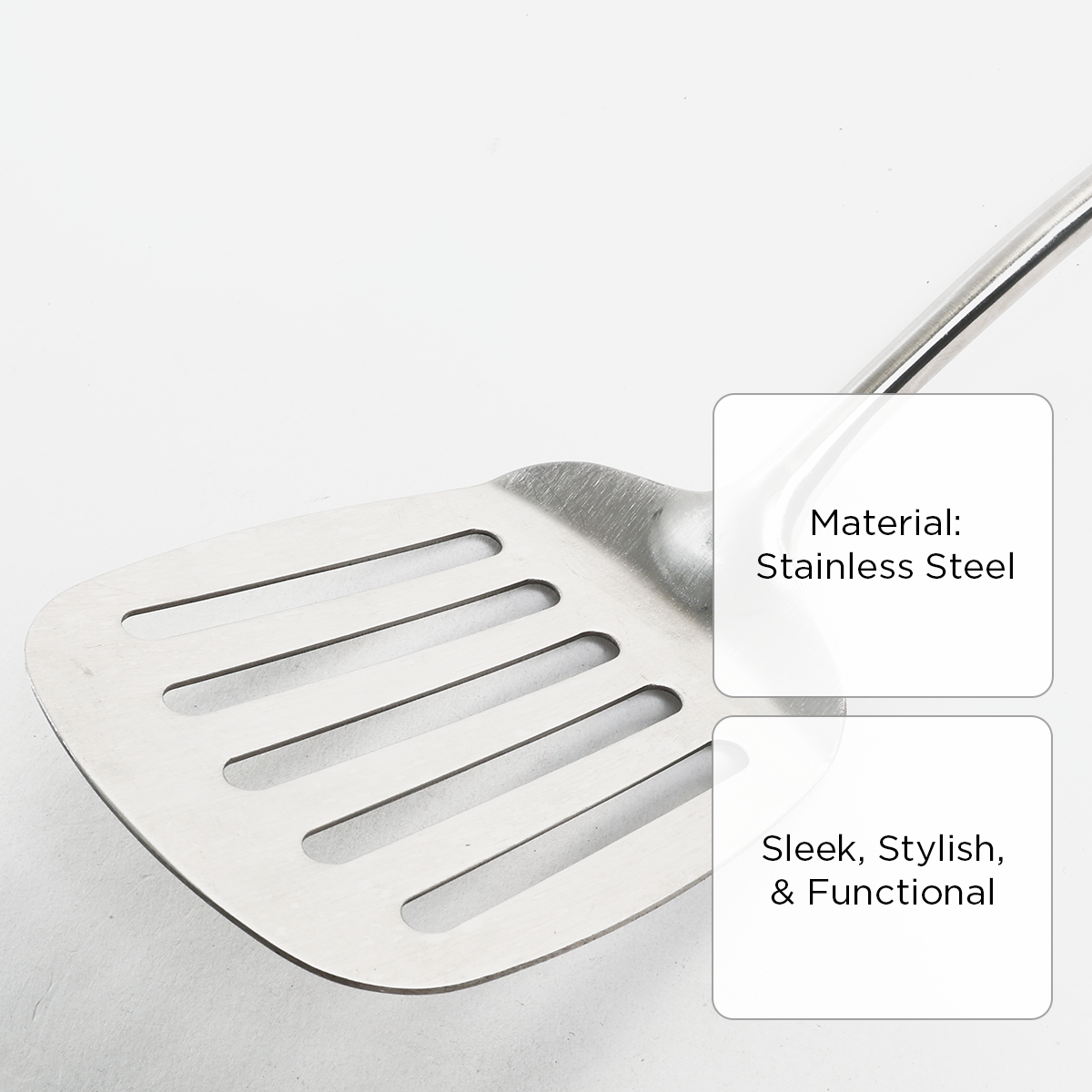 Hosh Stainless Steel Slotted Turner - 14in.