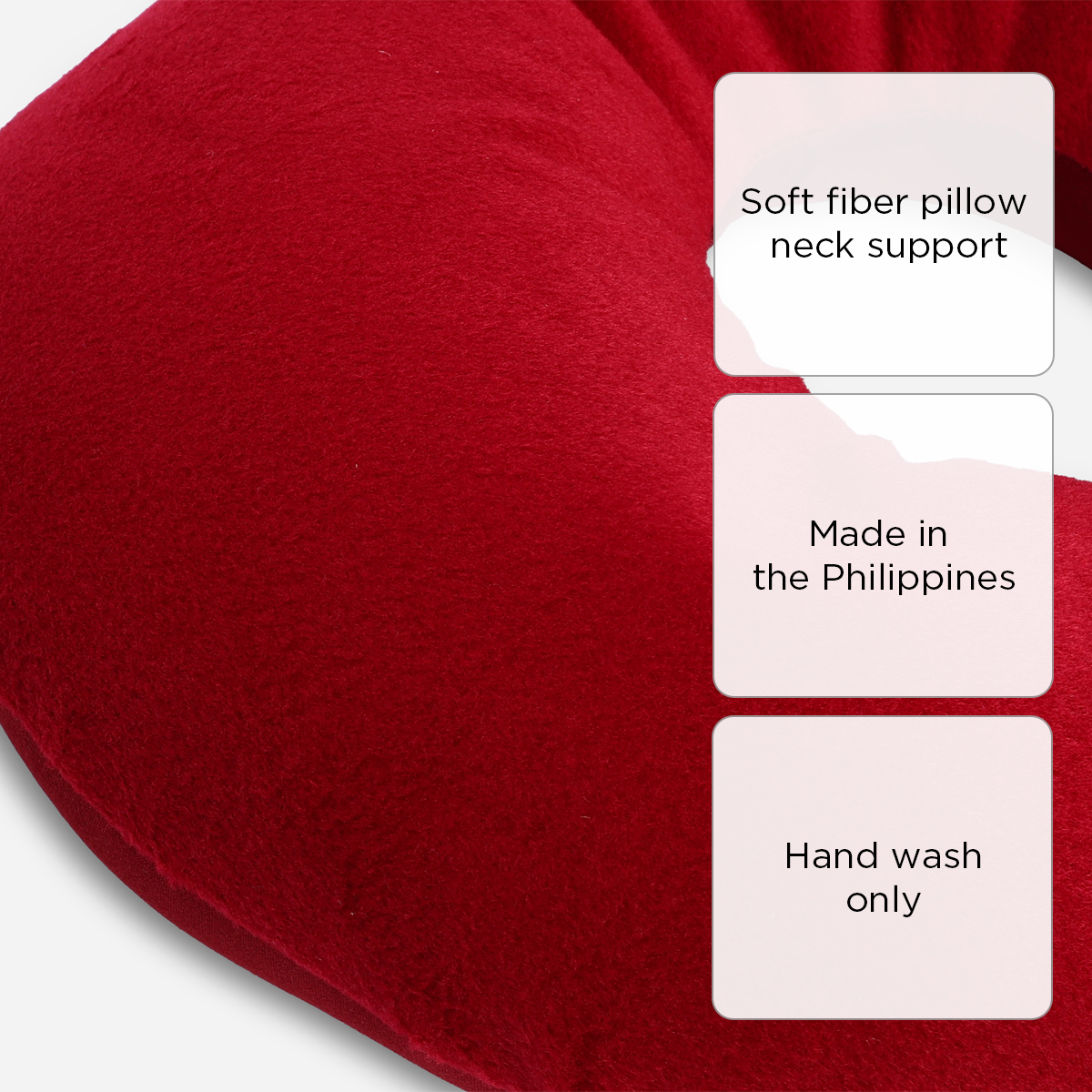 SM Home Microbead Neck Pillow - Maroon