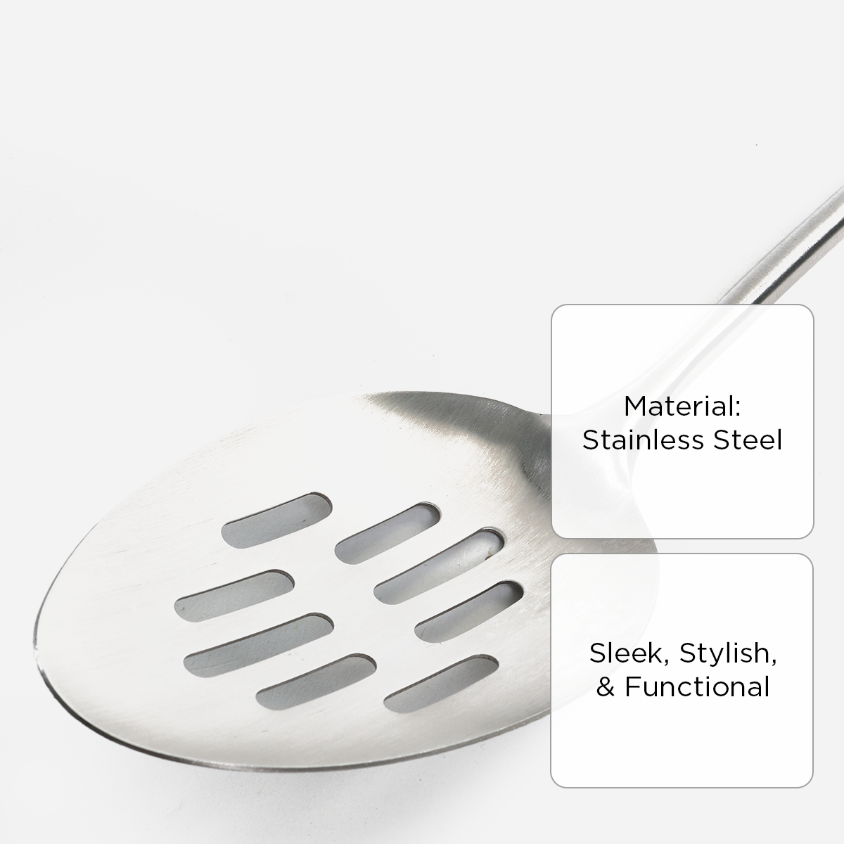 Hosh Stainless Steel Cooking Slotted Spoon - 15in