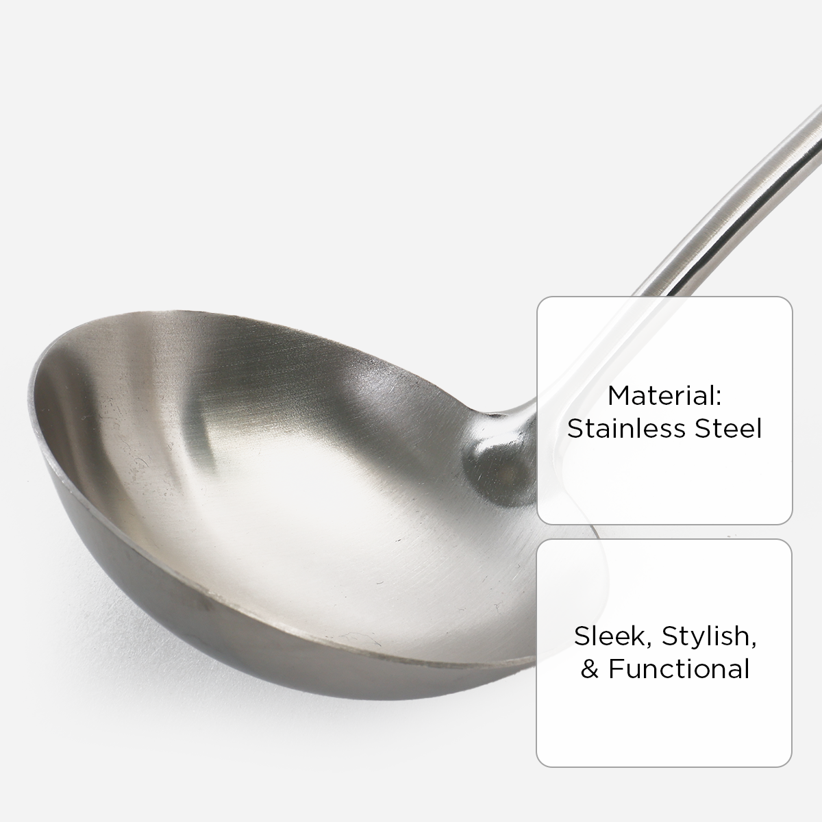 Hosh Stainless Steel Soup Ladle - 15in