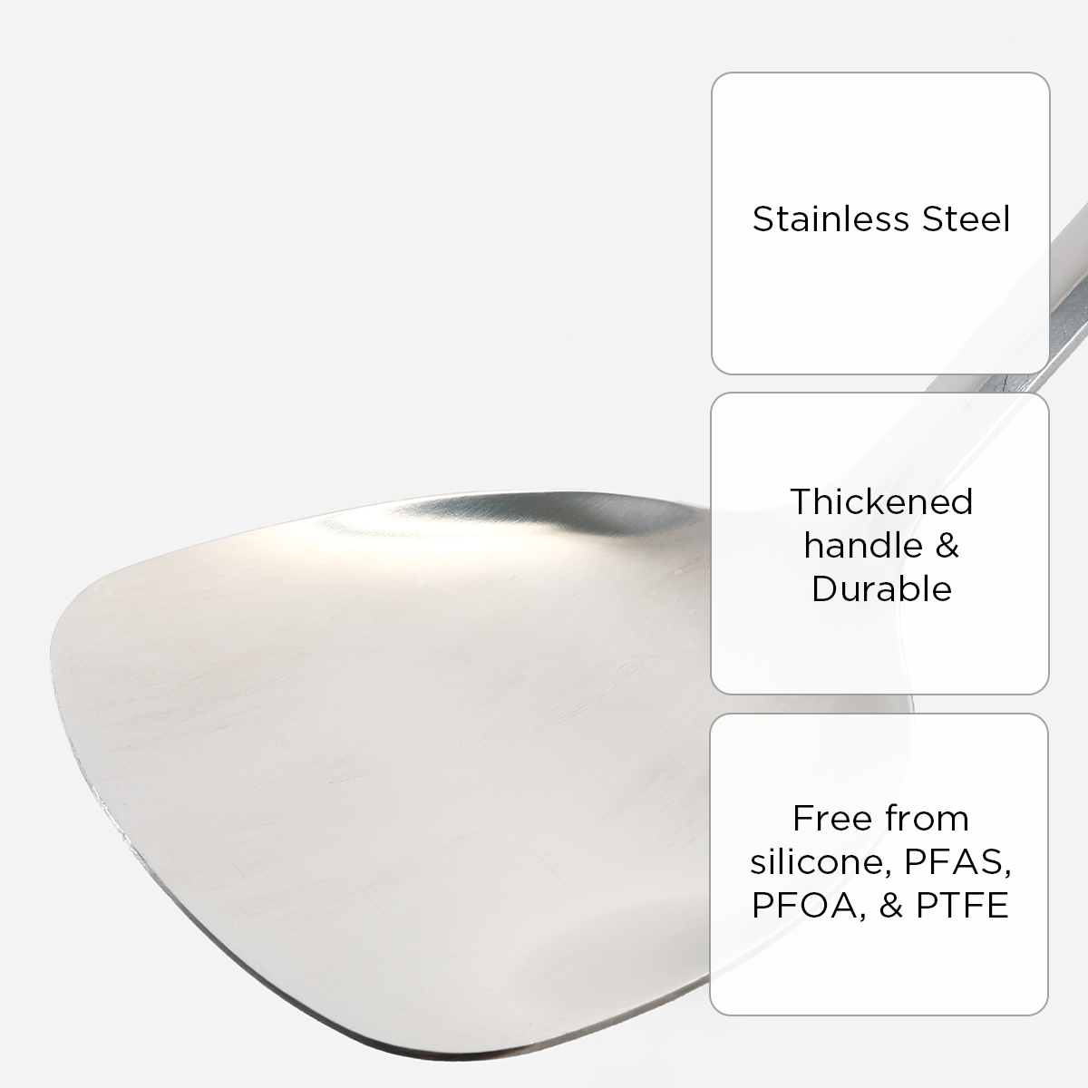 Hosh Stainless Steel Chinese Solid Turner