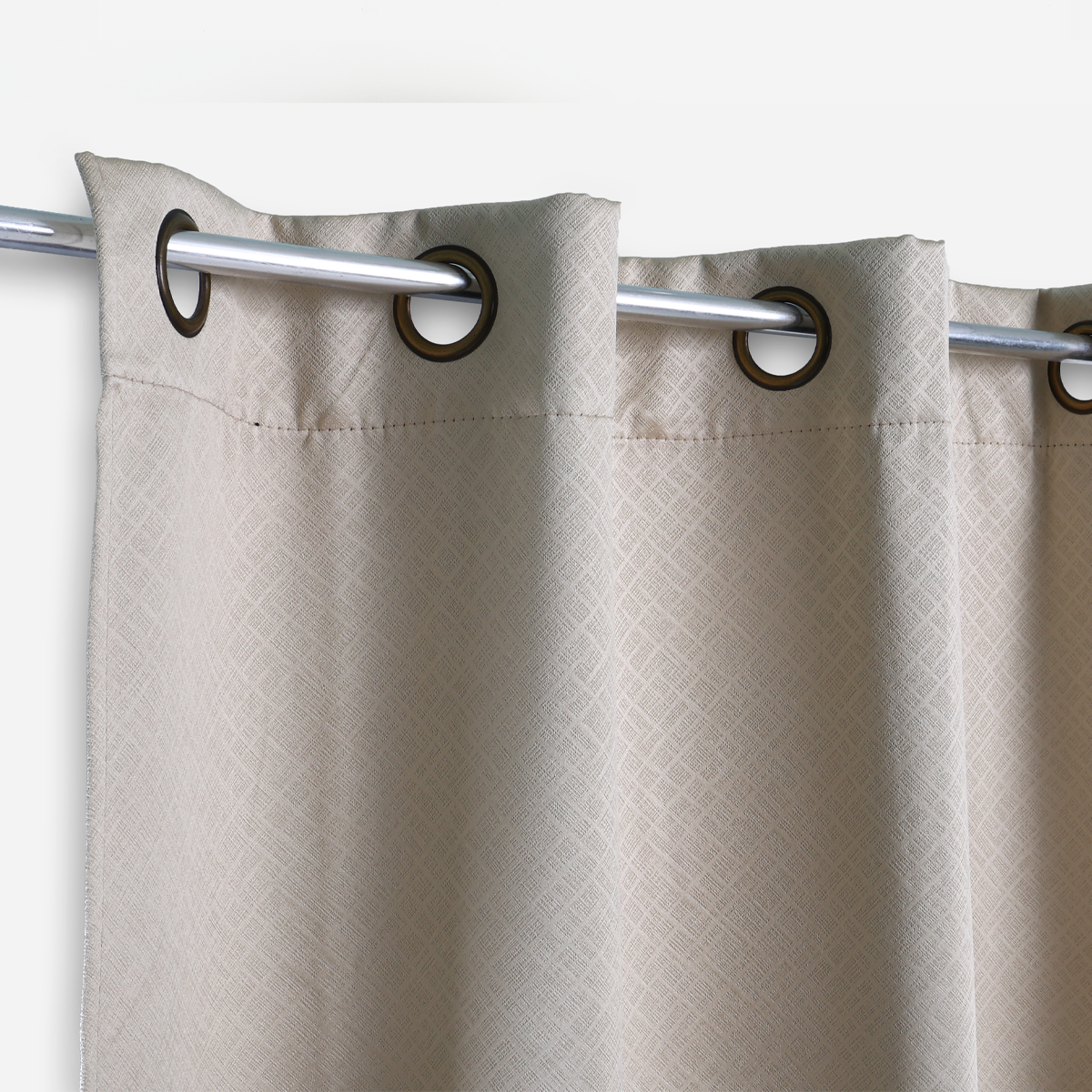 Hosh Bene Full Blackout Curtains (Beige) - 54x84in