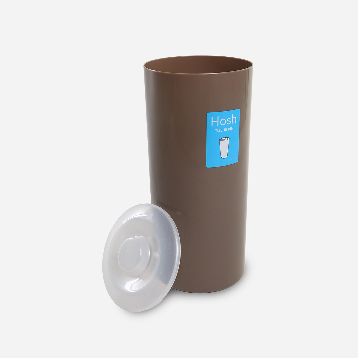 Hosh Bathroom Tissue Bin with Cover - Brown