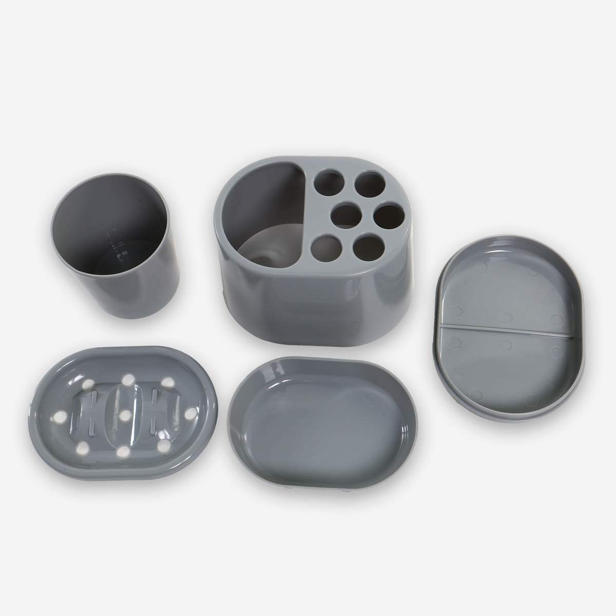 Hosh 5-in-1 Bathroom Kit – Gray