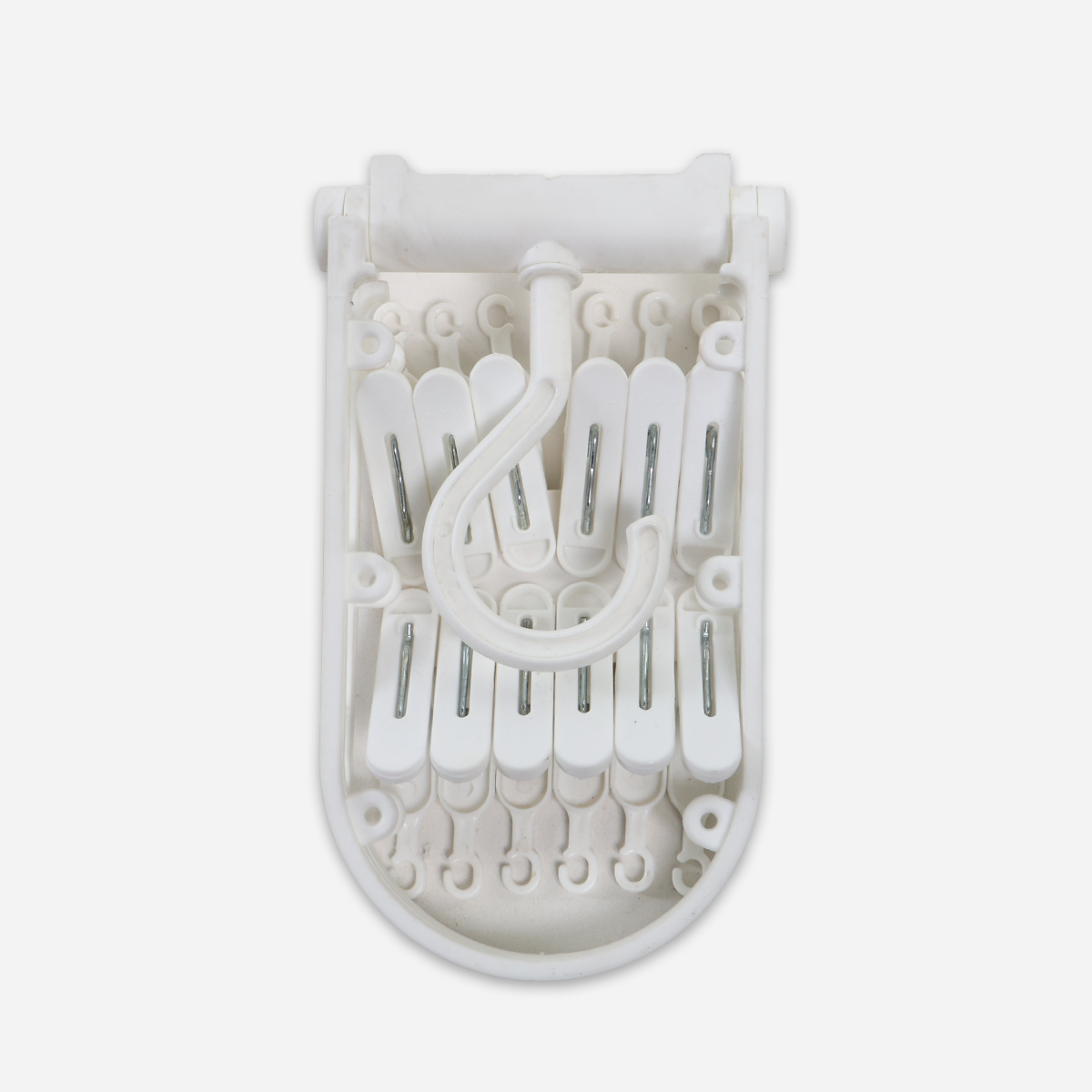 Hosh 12-Clip Foldable Hanger - White